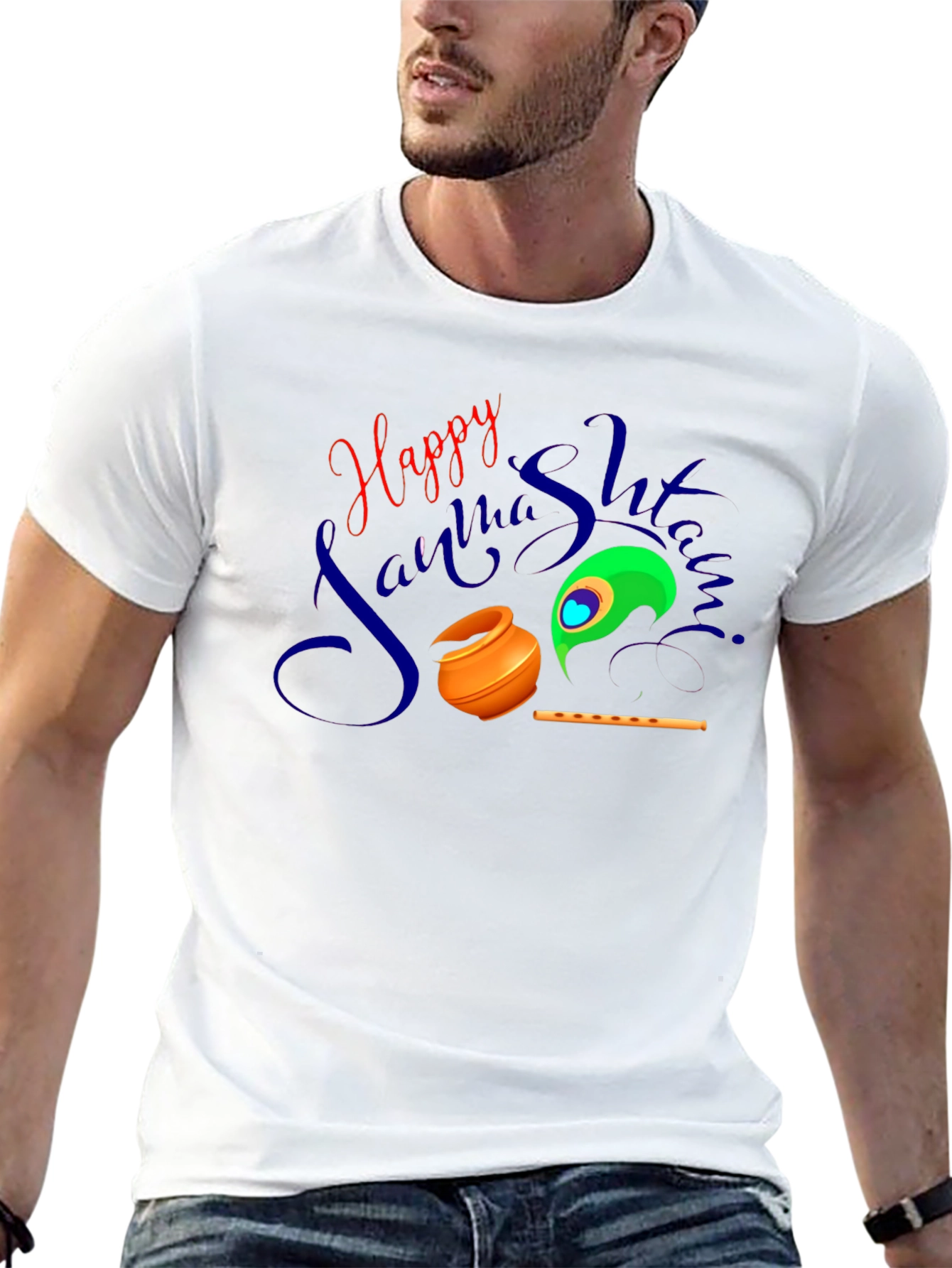 Happy Janmashtami Graphic T-Shirt