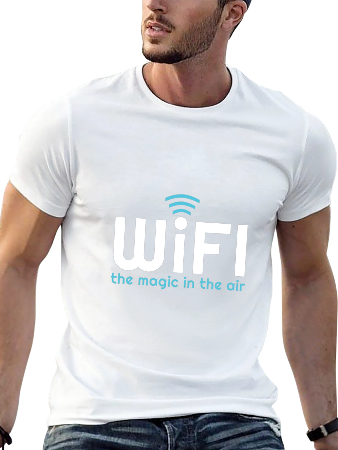 WiFi Magic Tee - Comfortable Black T-Shirt