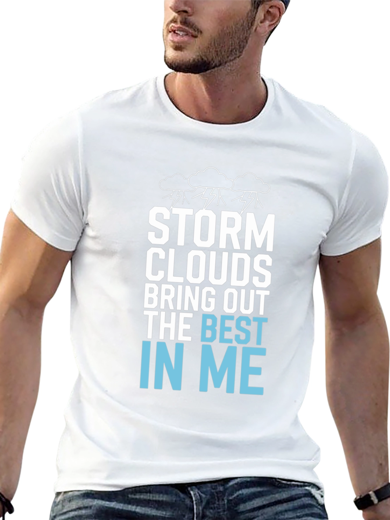 Storm Clouds Graphic T-Shirt - Best In Me