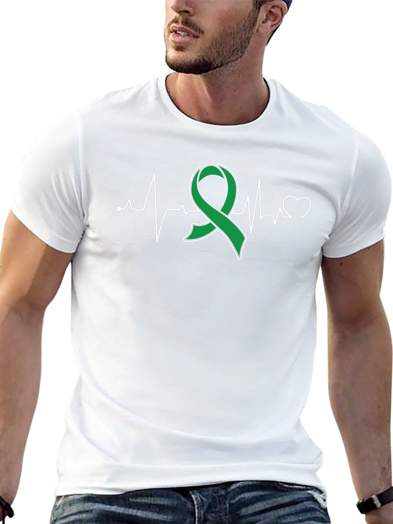 Green Ribbon Heartbeat T-Shirt