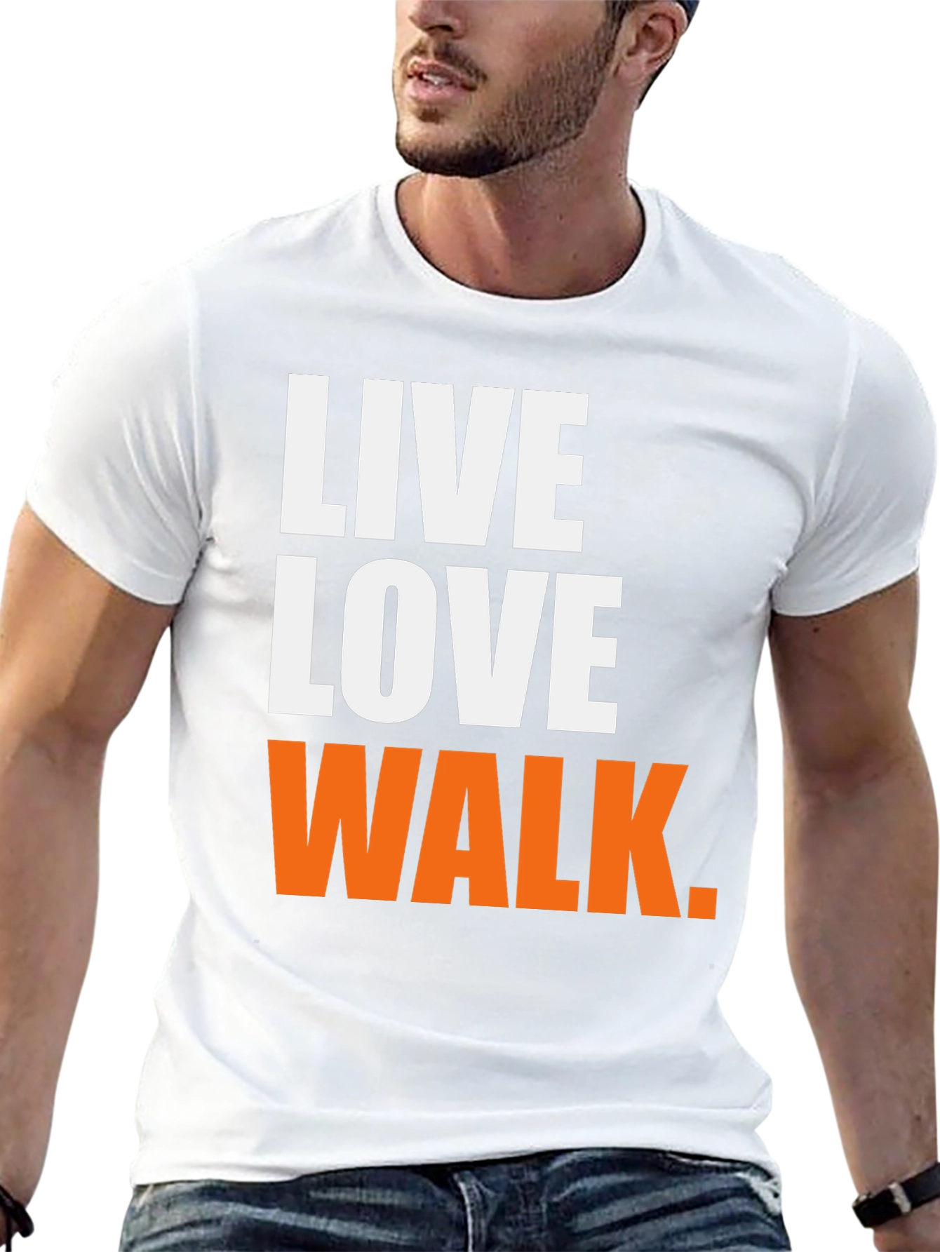 Live Love Walk Graphic T-Shirt