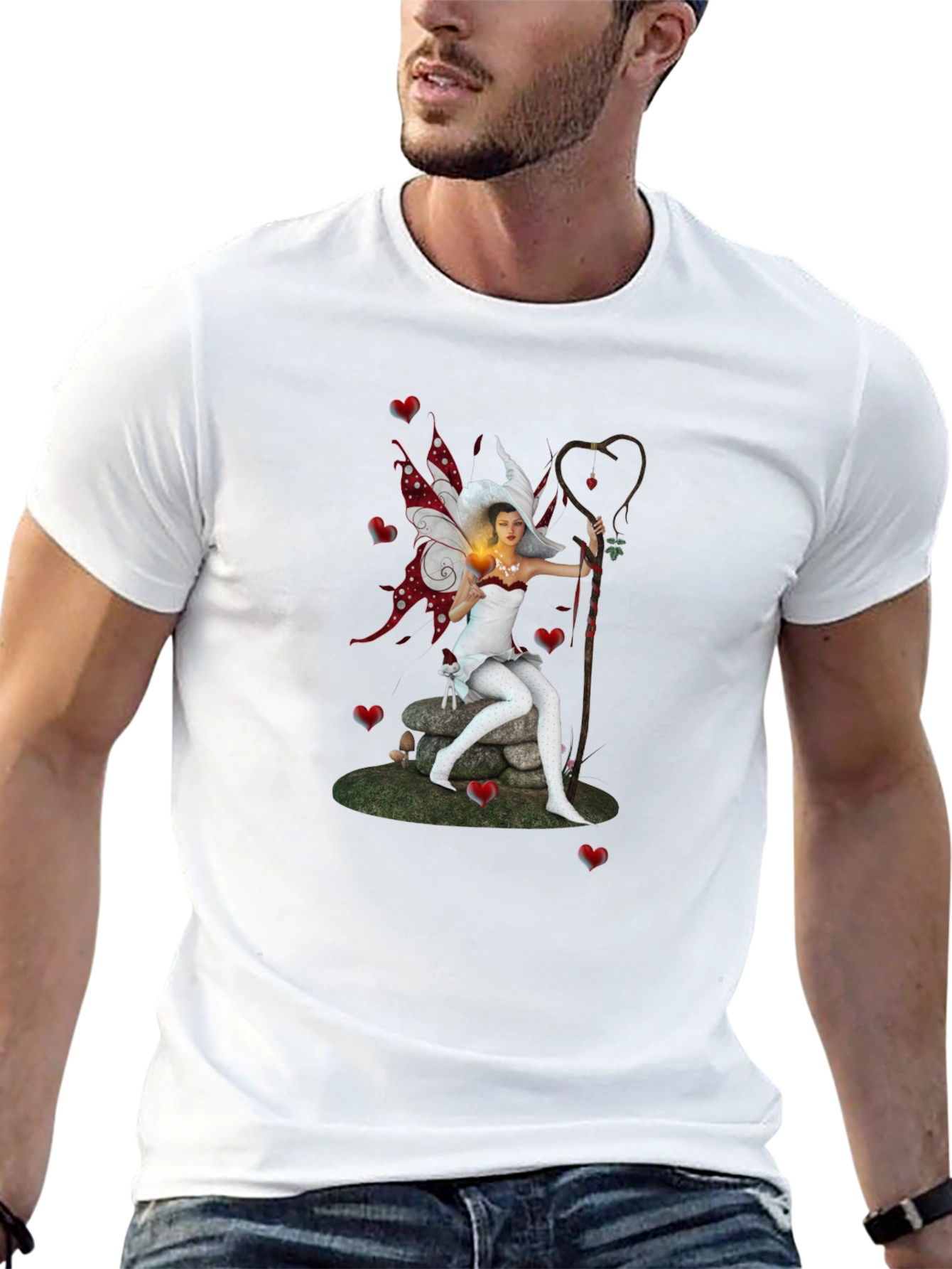 Fairy Graphic T-Shirt - Fantasy Art Tee