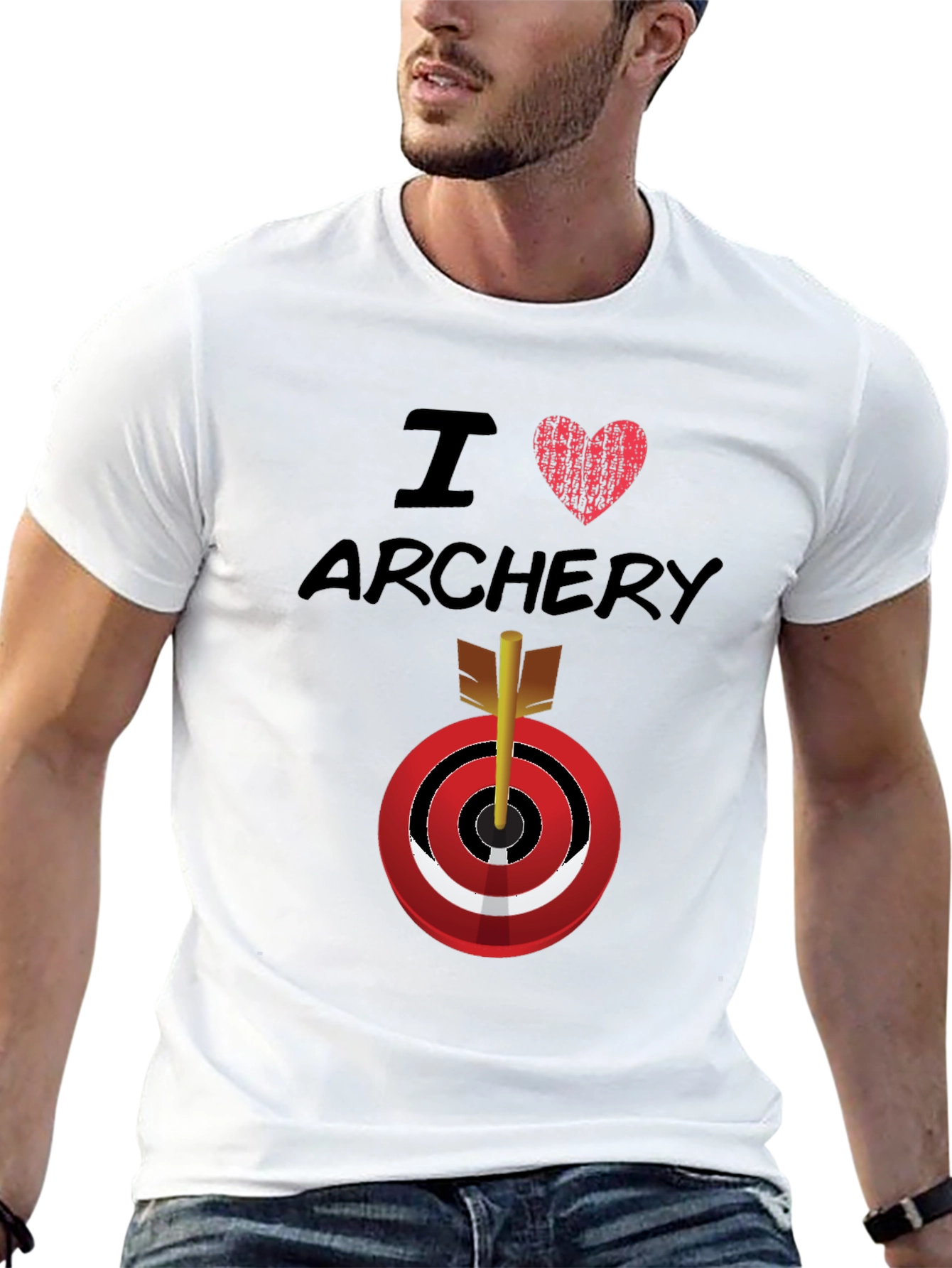 I Love Archery Graphic T-Shirt