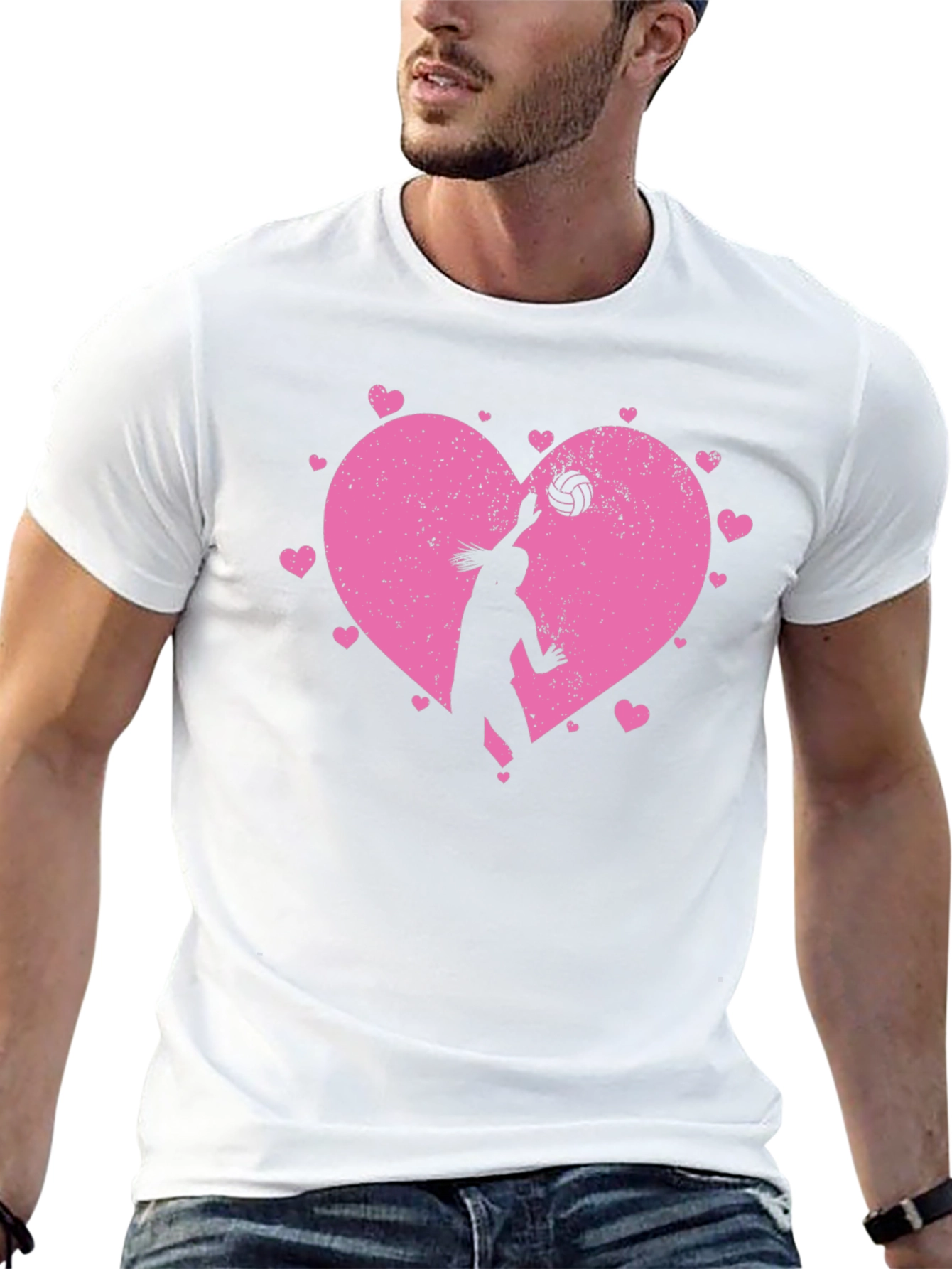 Volleyball Heart Graphic Tee