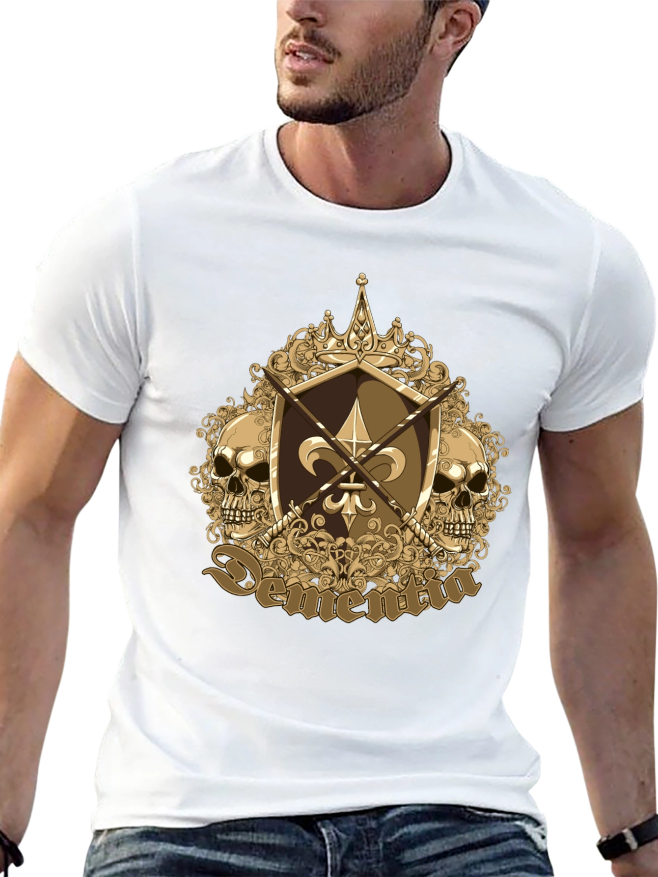 Skull Fleur-de-lis Graphic Tee