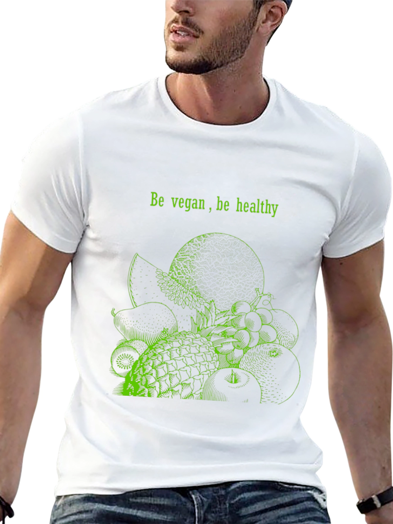 Vegan & Healthy Black T-Shirt