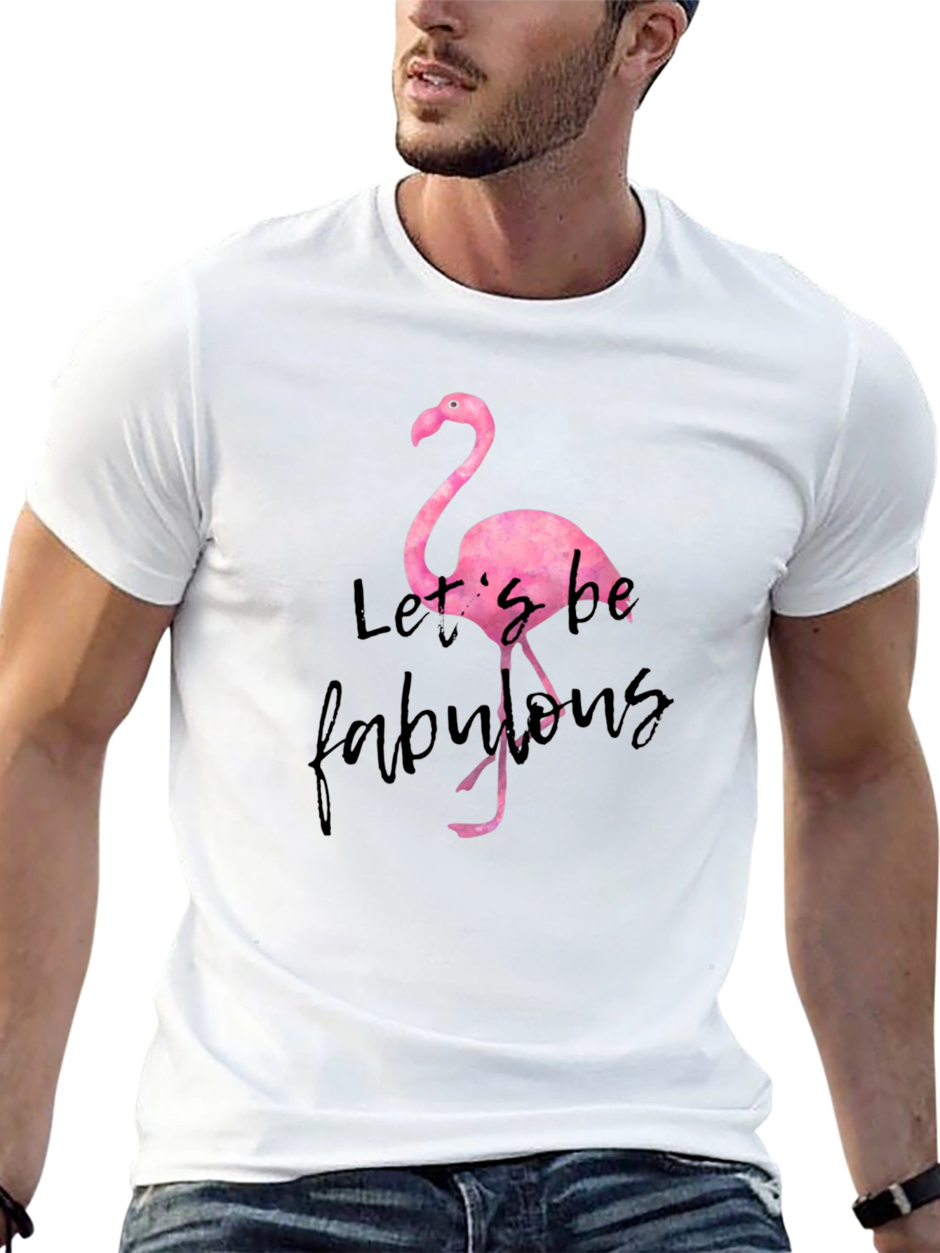 Lets be Fabulous Flamingo Graphic Tee