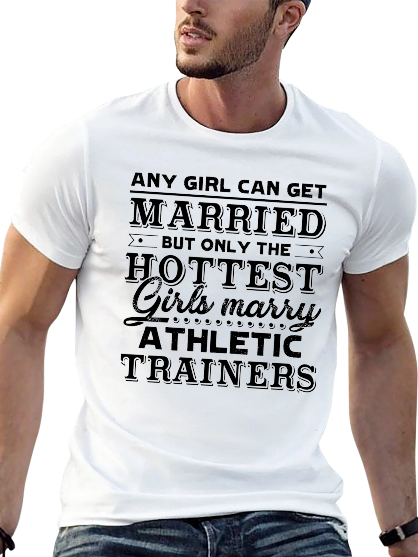 Hottest Girls Marry Athletic Trainers Black T-Shirt