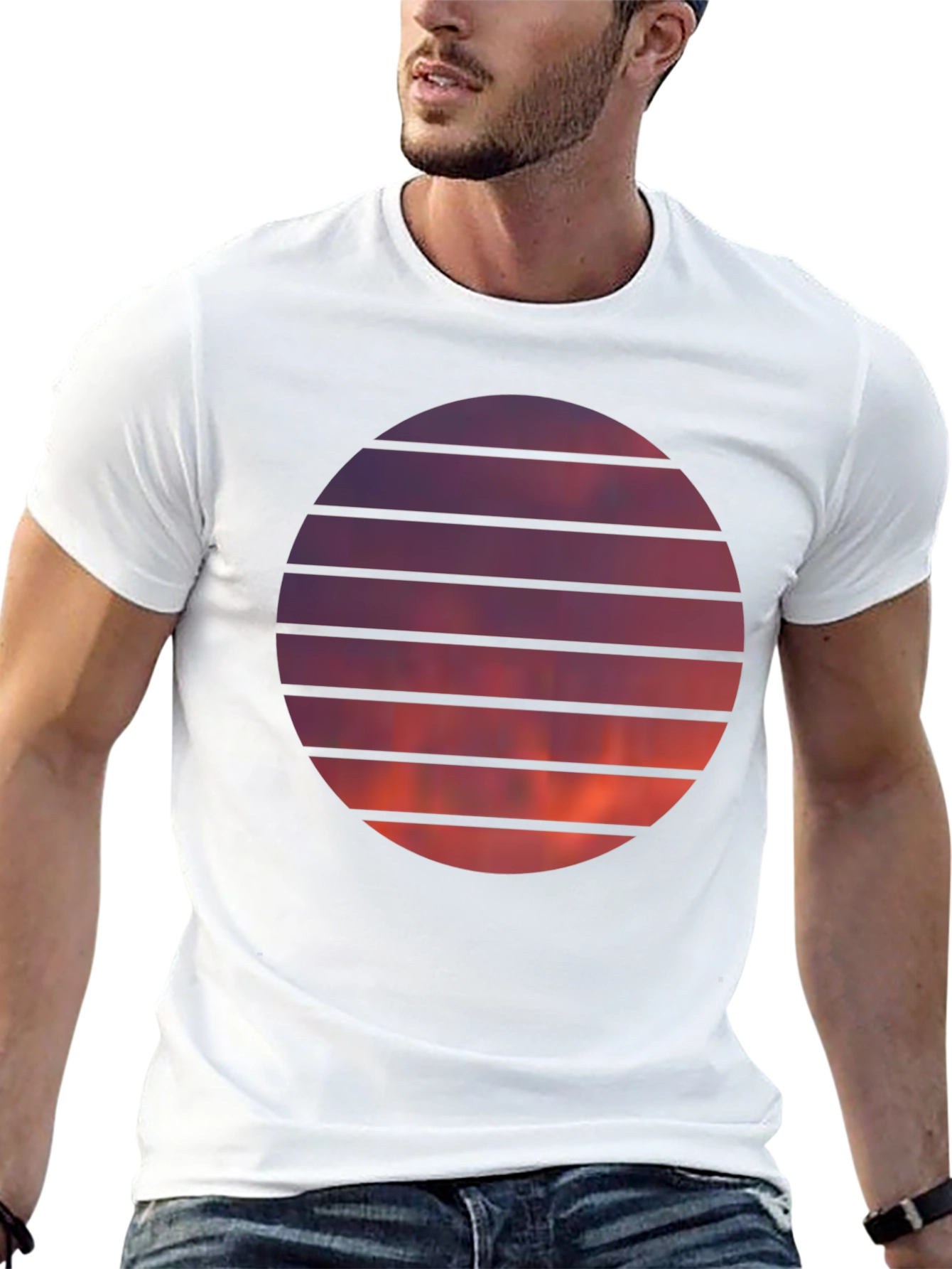 Sunset Circle Graphic Tee