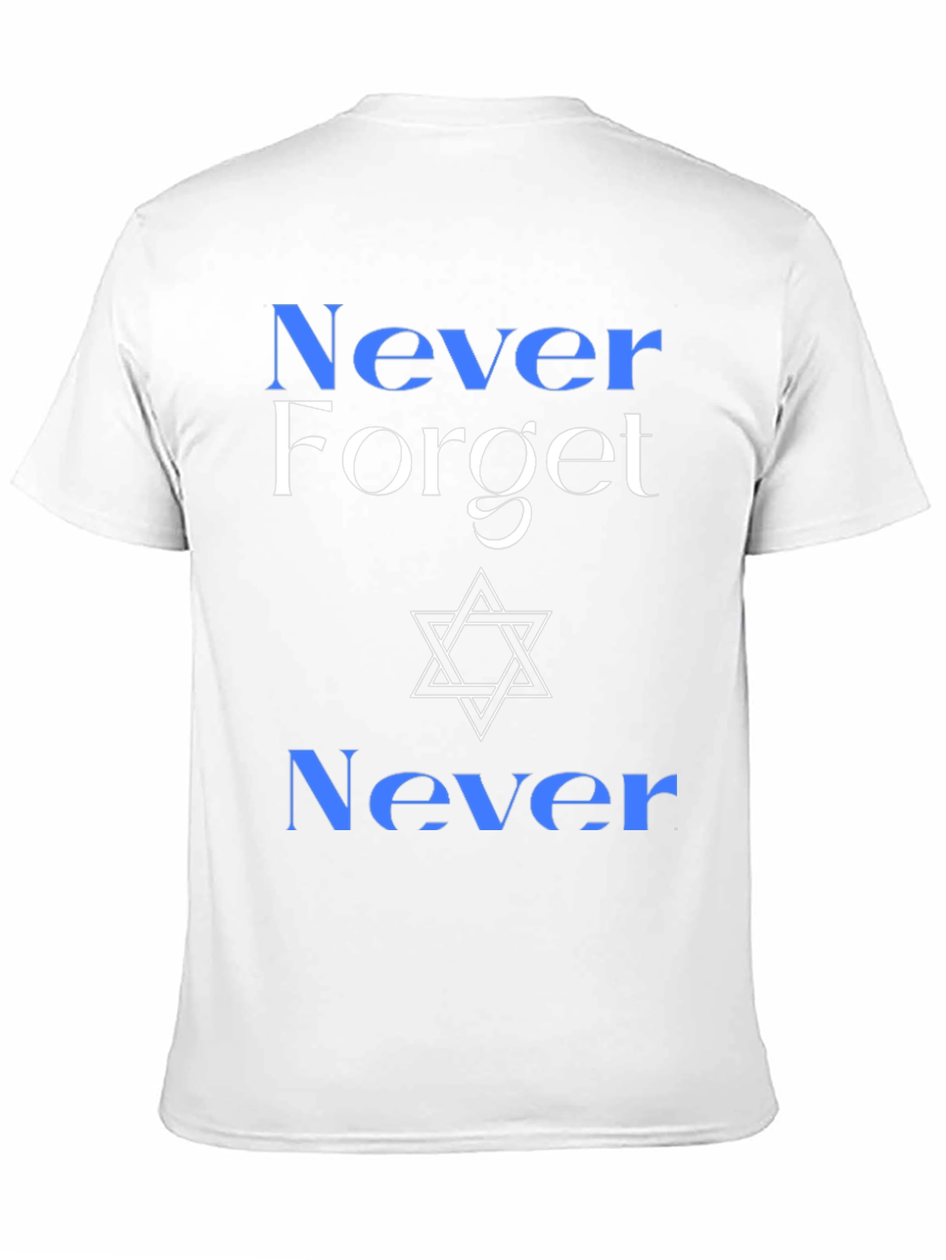 Never Forget T-Shirt Jewish Star of David
