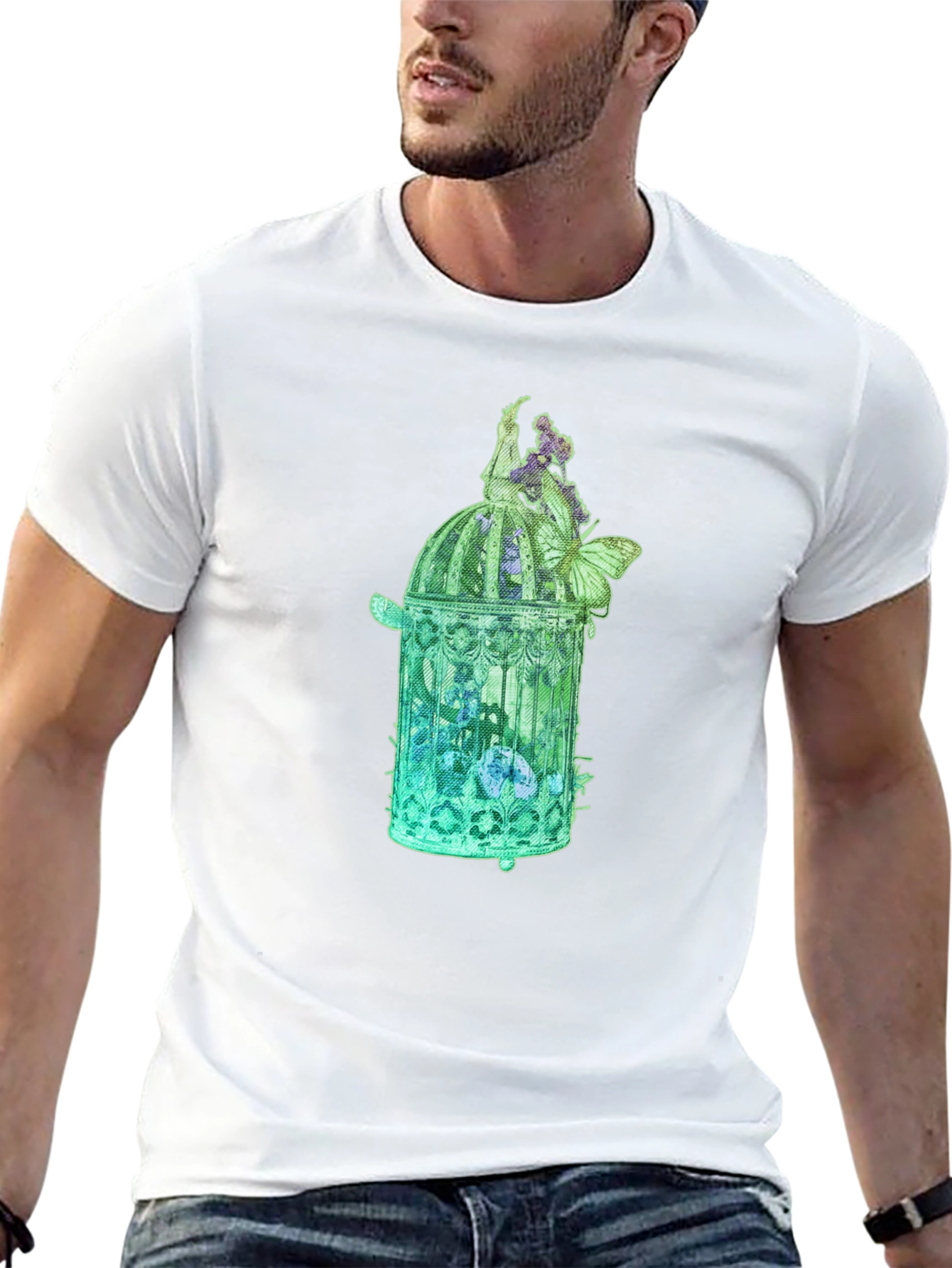 Botanical Birdcage Graphic Tee