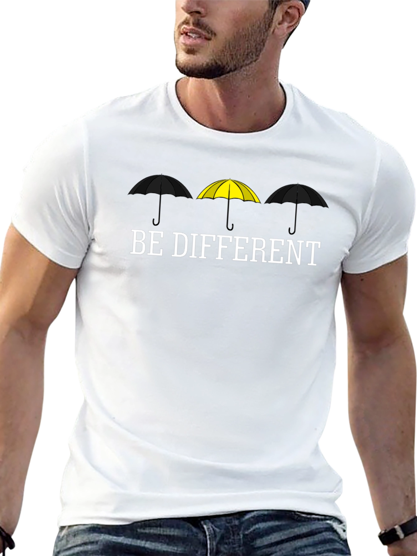 Be Different T-Shirt - Stylish Crew Neck Tee