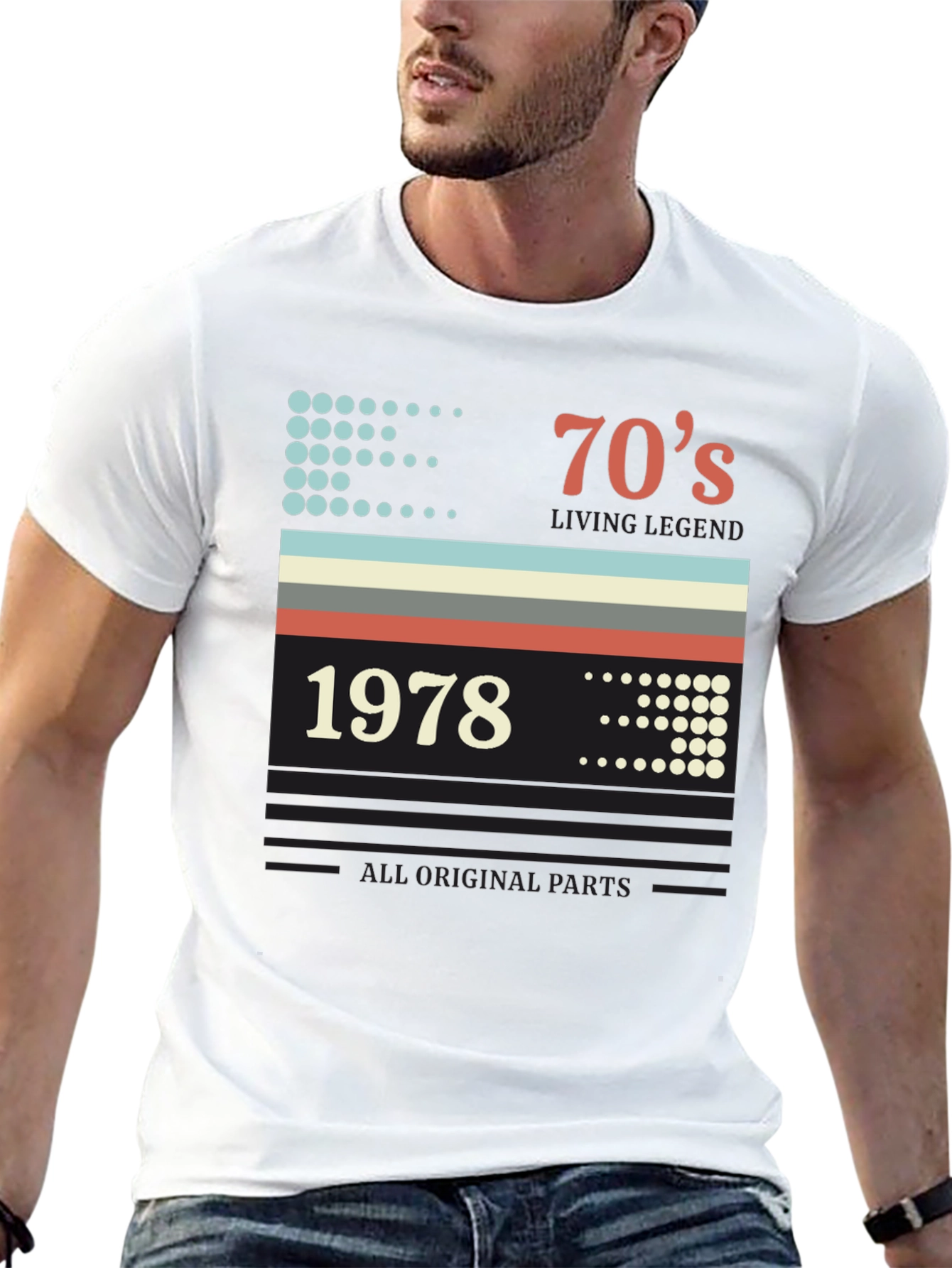 Retro 1978 Birthday T-Shirt - All Original Parts