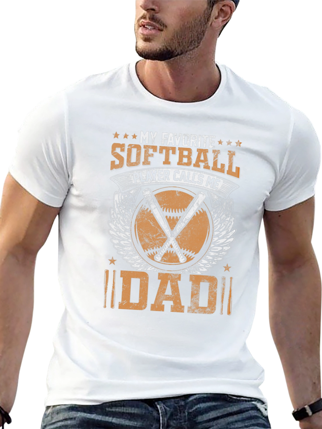 Softball Dad Graphic T-Shirt