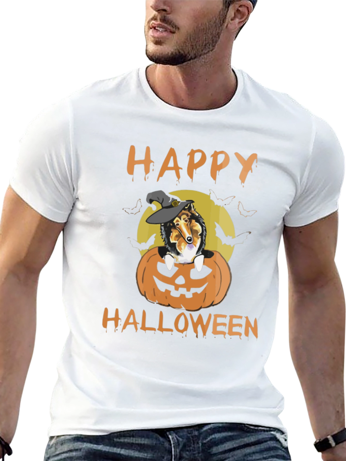 Halloween Dog Pumpkin T-Shirt