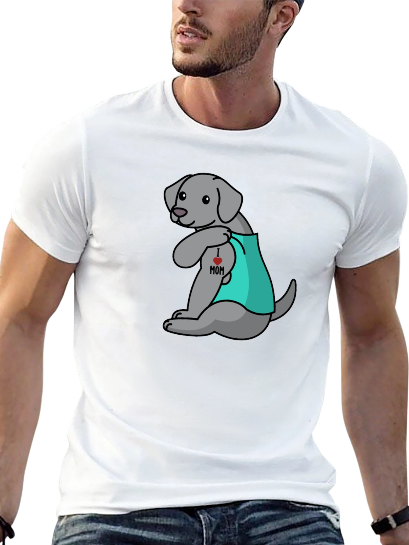 I Heart Mom Dog T-Shirt - Cute Canine Gift