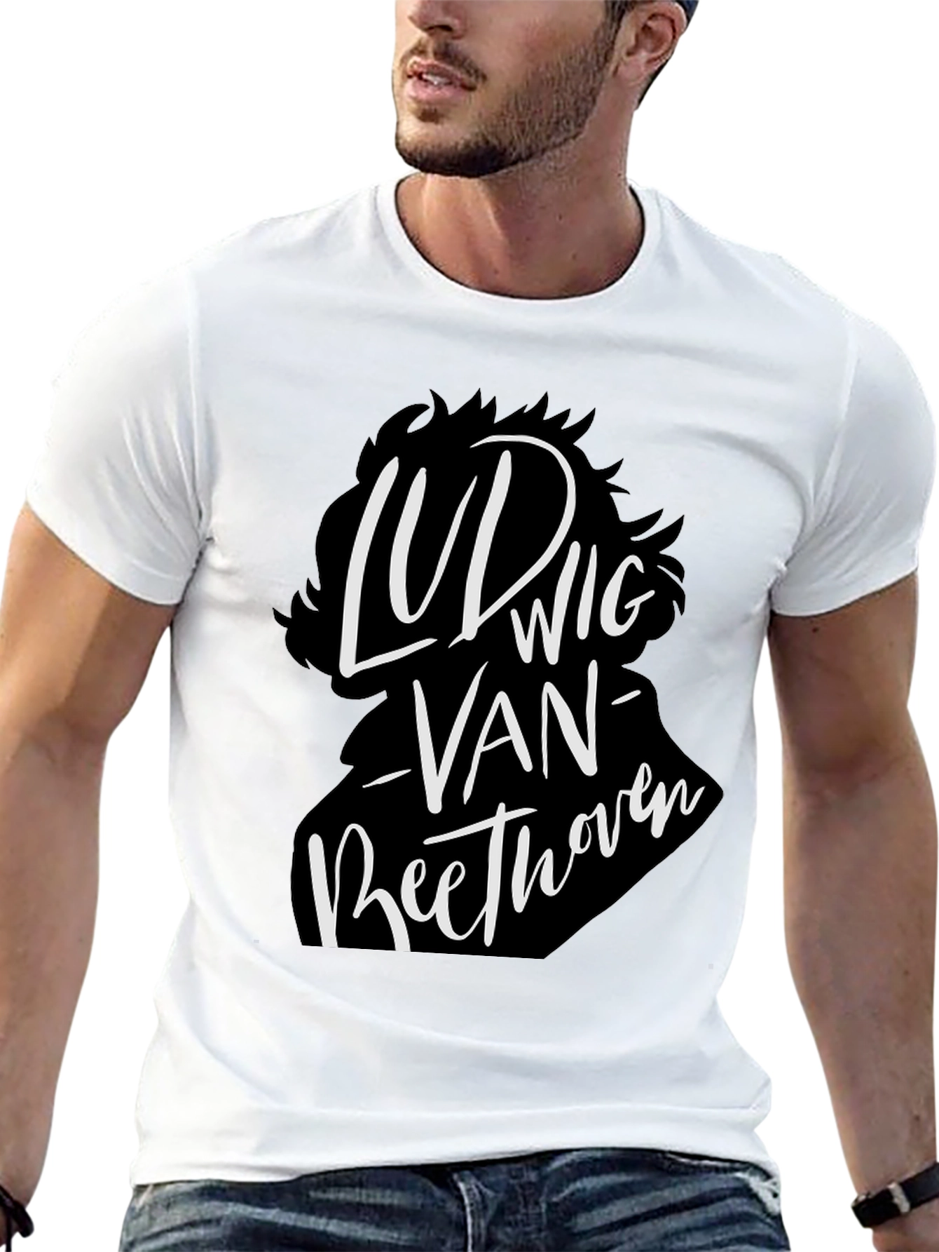 Ludwig Van Beethoven Graphic Tee - Black