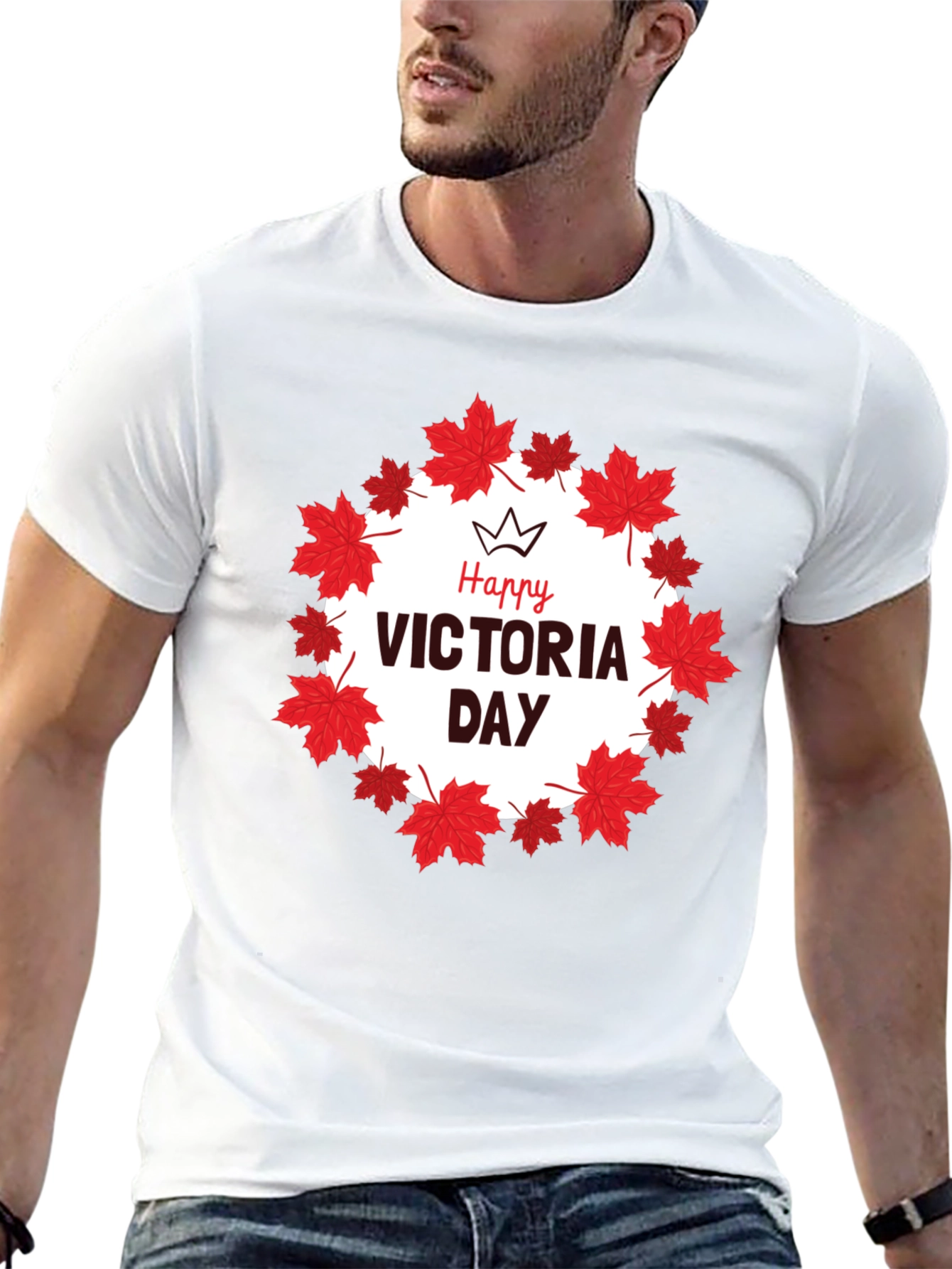 Happy Victoria Day Maple Leaf T-Shirt