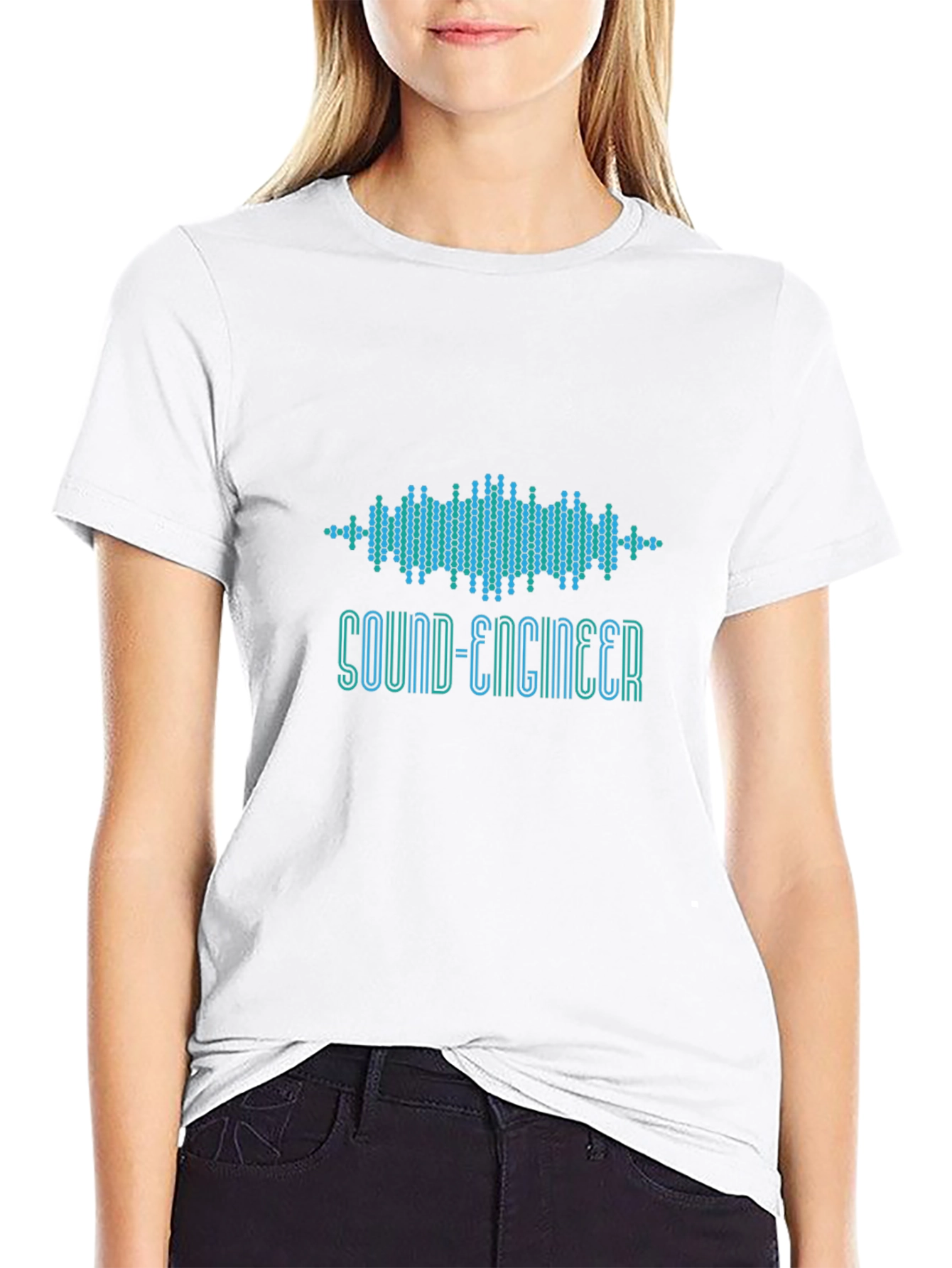 Sound Engineer Graphic T-Shirt - Black