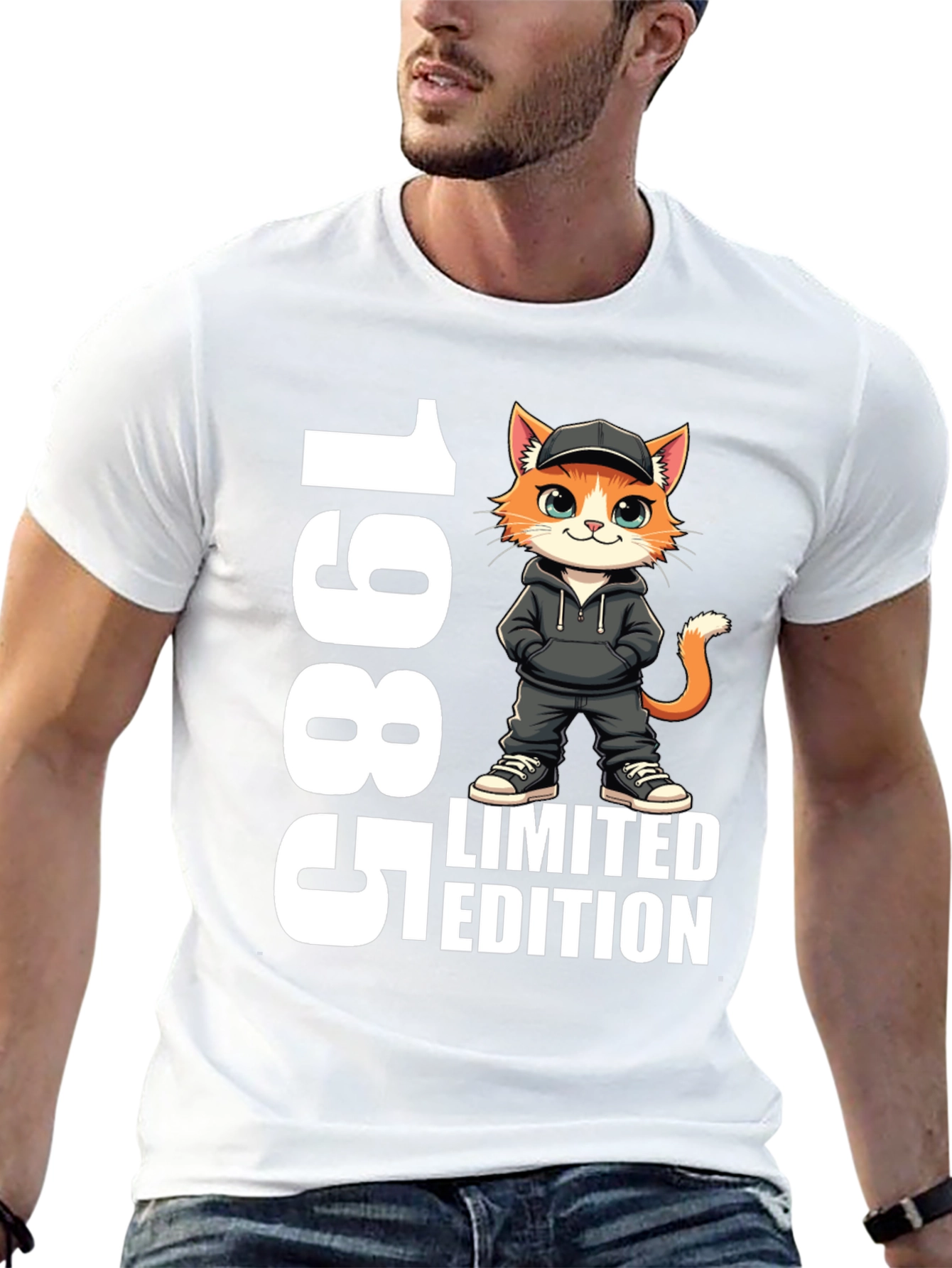 1985 Limited Edition Cat Graphic Tee