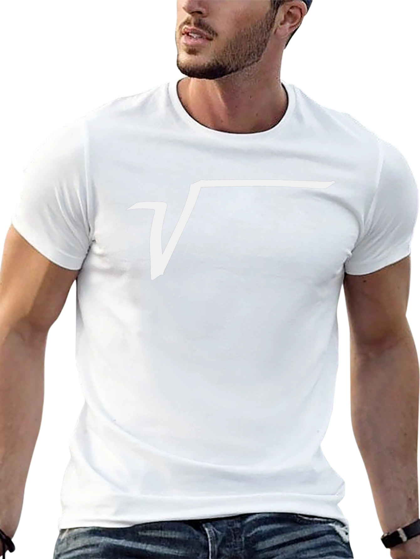 Square Root Graphic Tee - Black Cotton T-Shirt