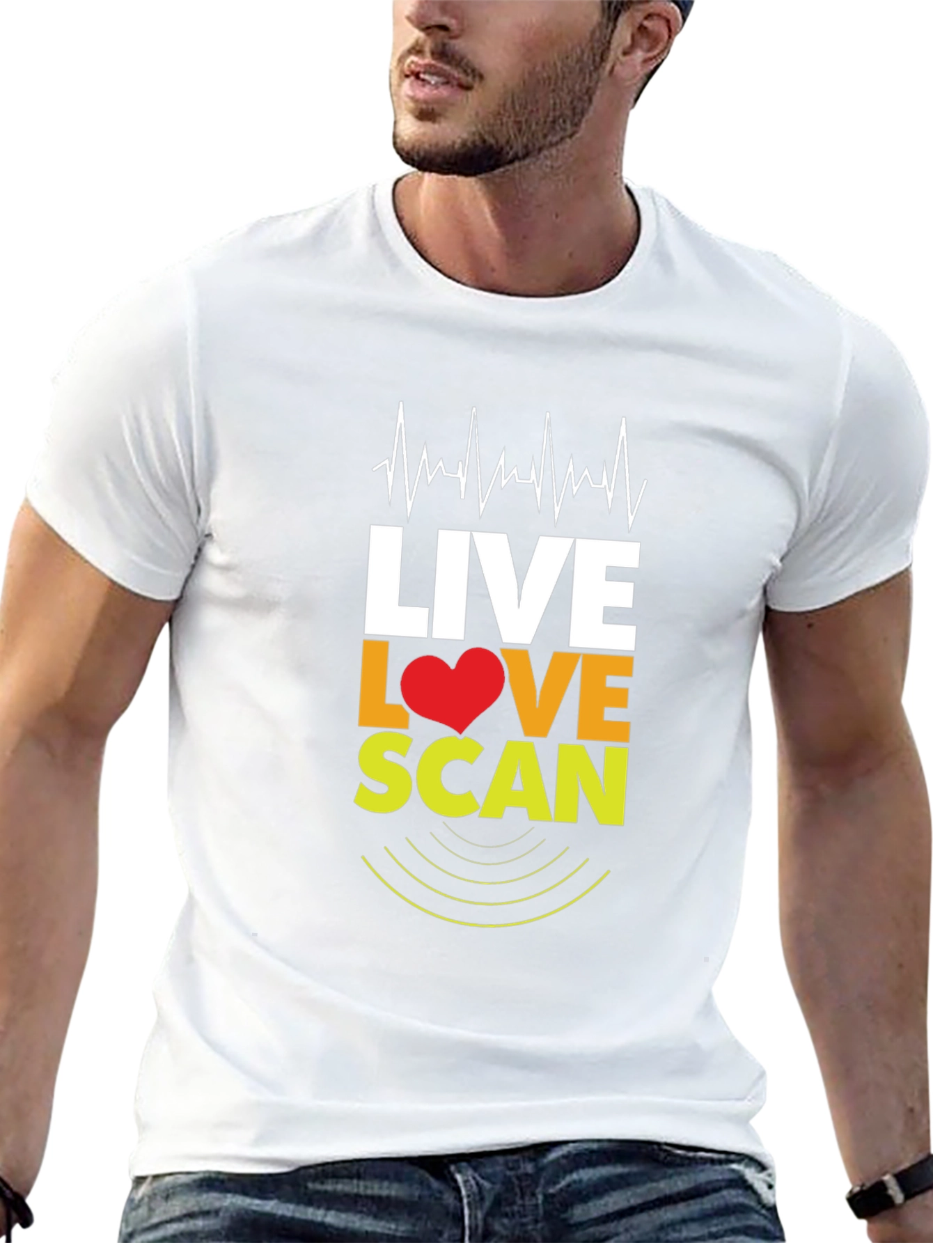Live Love Scan T-Shirt - Medical Profession Apparel