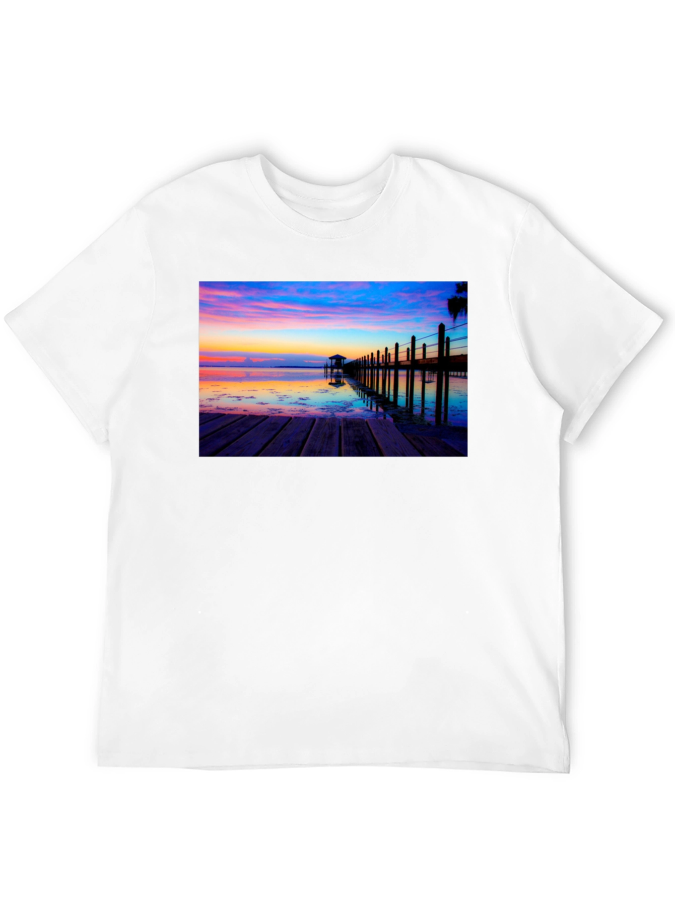 Sunset Pier Graphic Tee - Coastal Vibes