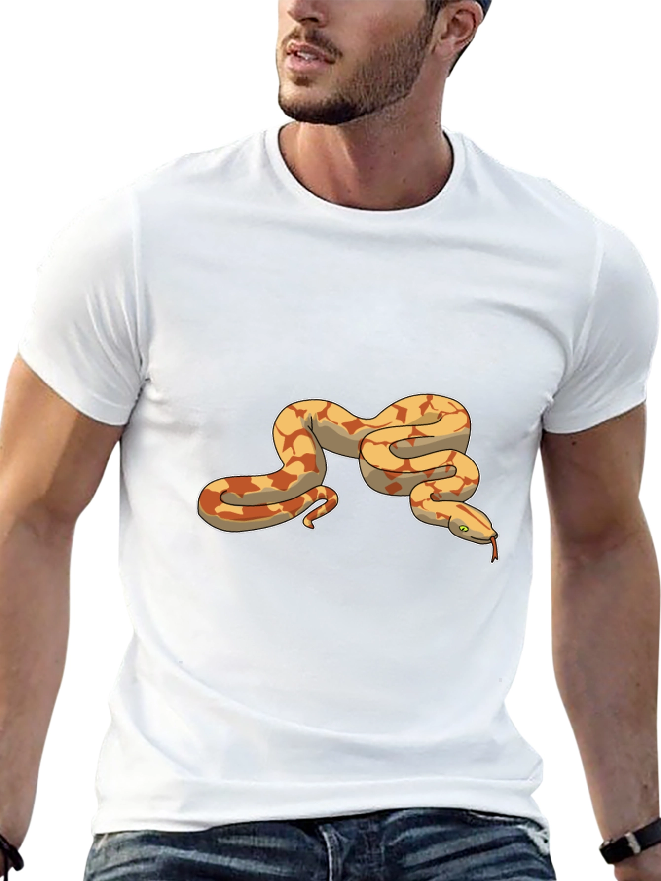 Snake Graphic T-Shirt - Black Tee