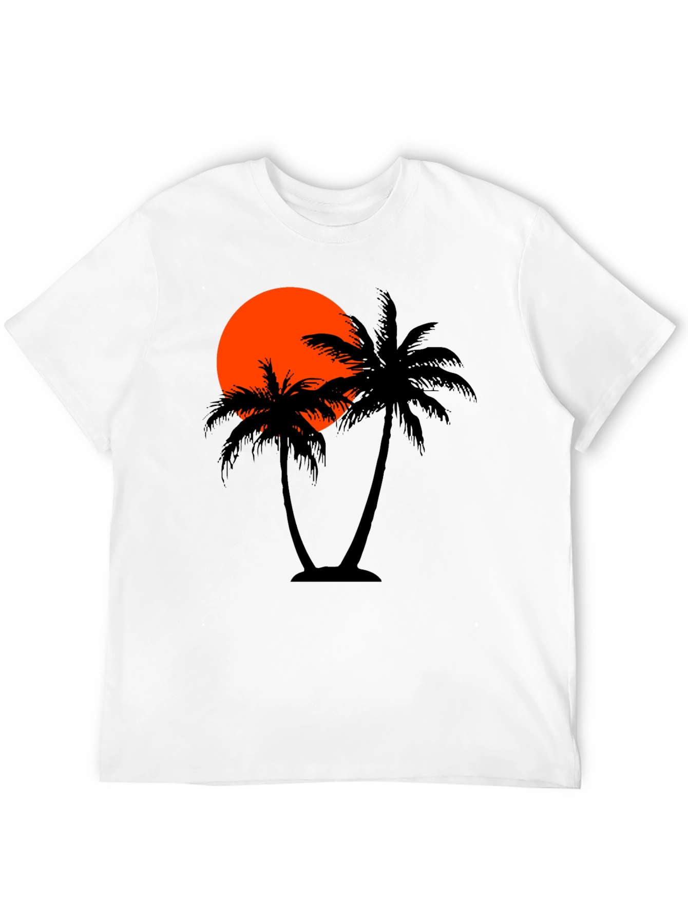 Sunset Palm Tree Graphic T-Shirt