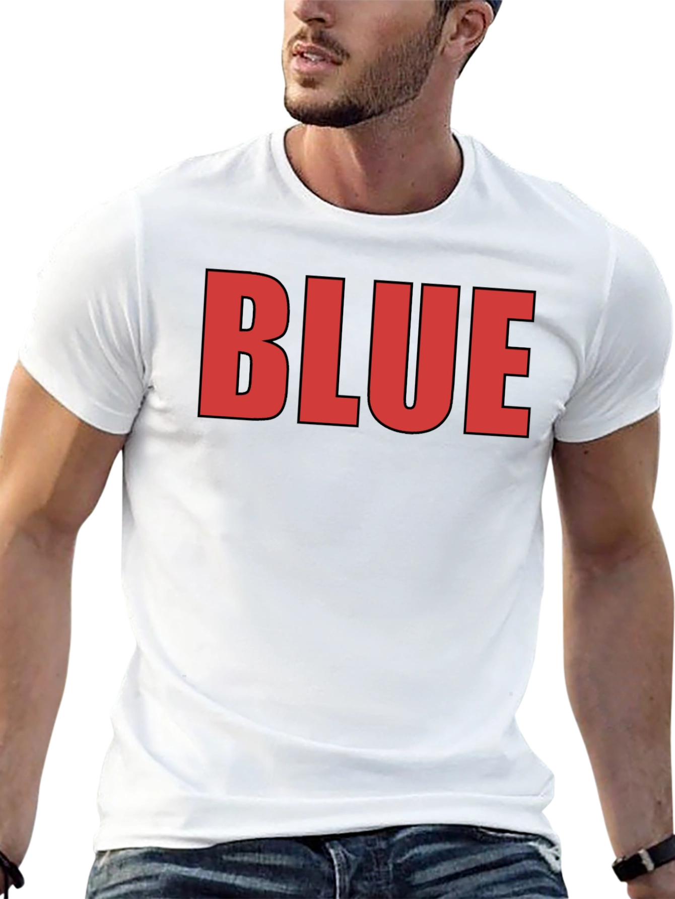 Bold Graphic Tee - BLUE Statement Shirt