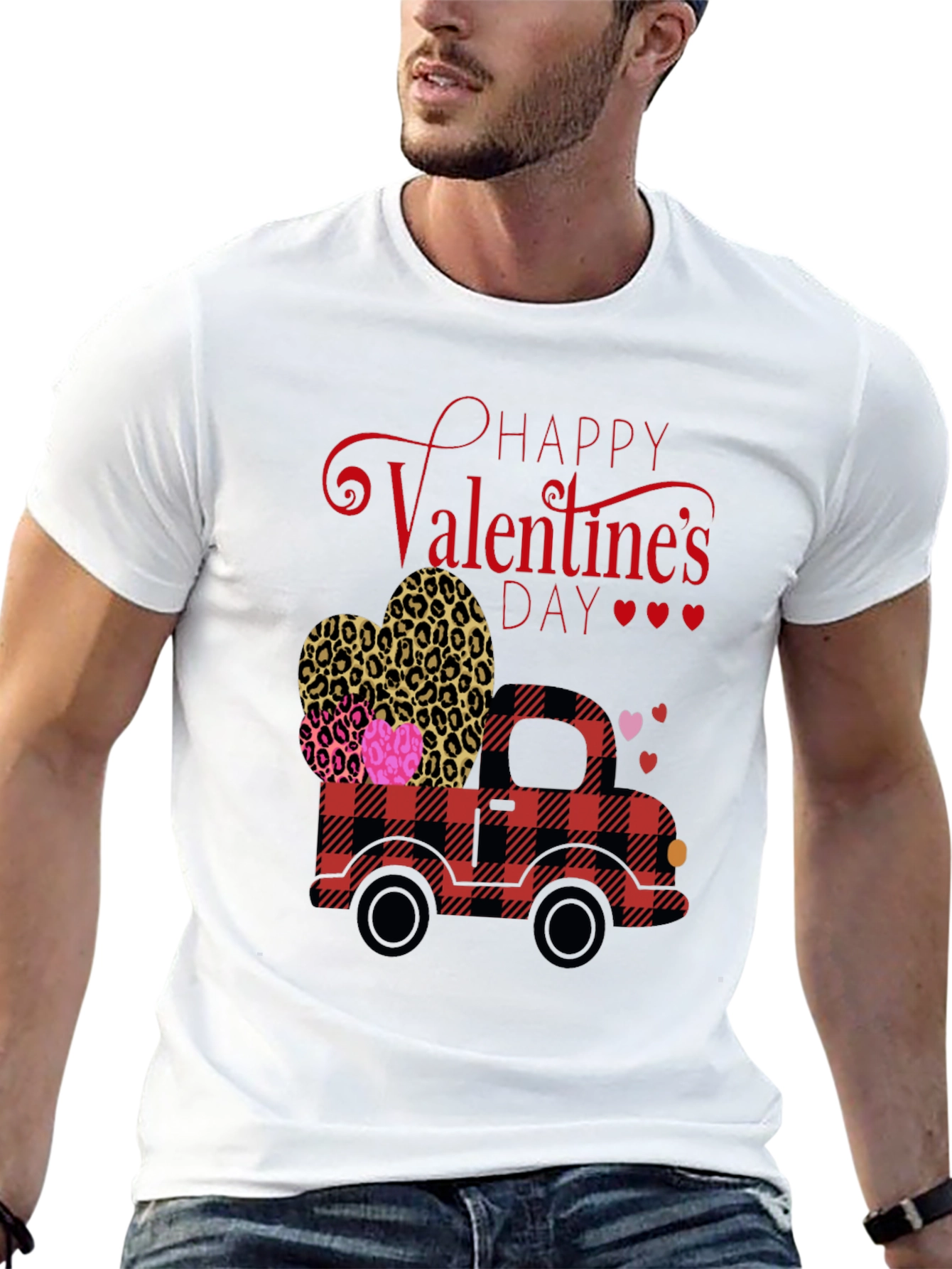 Valentines Day Truck Graphic Tee