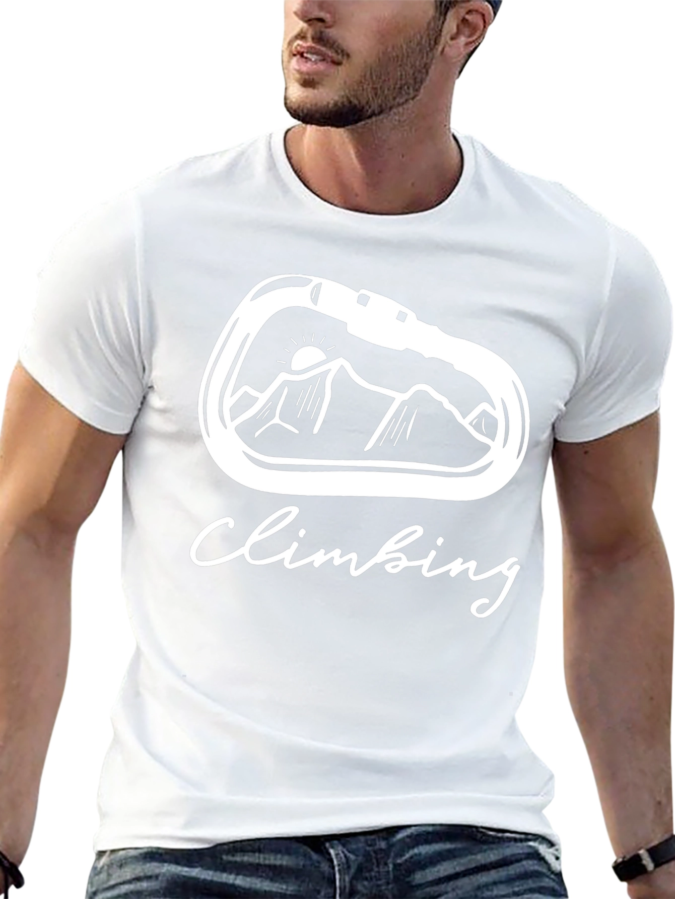 Climbing Carabiner Mountain T-Shirt