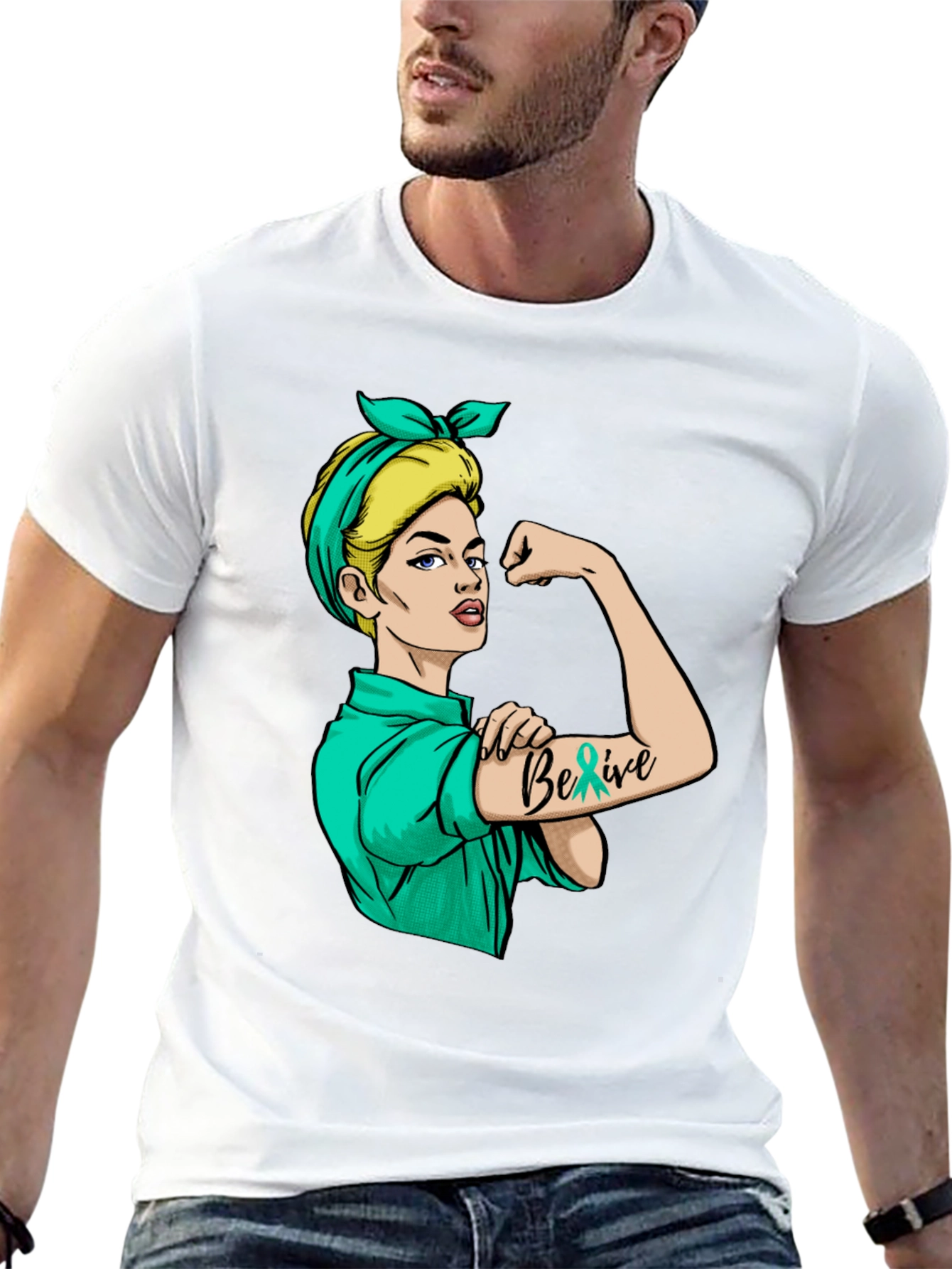Rosie the Riveter Believe Graphic T-Shirt