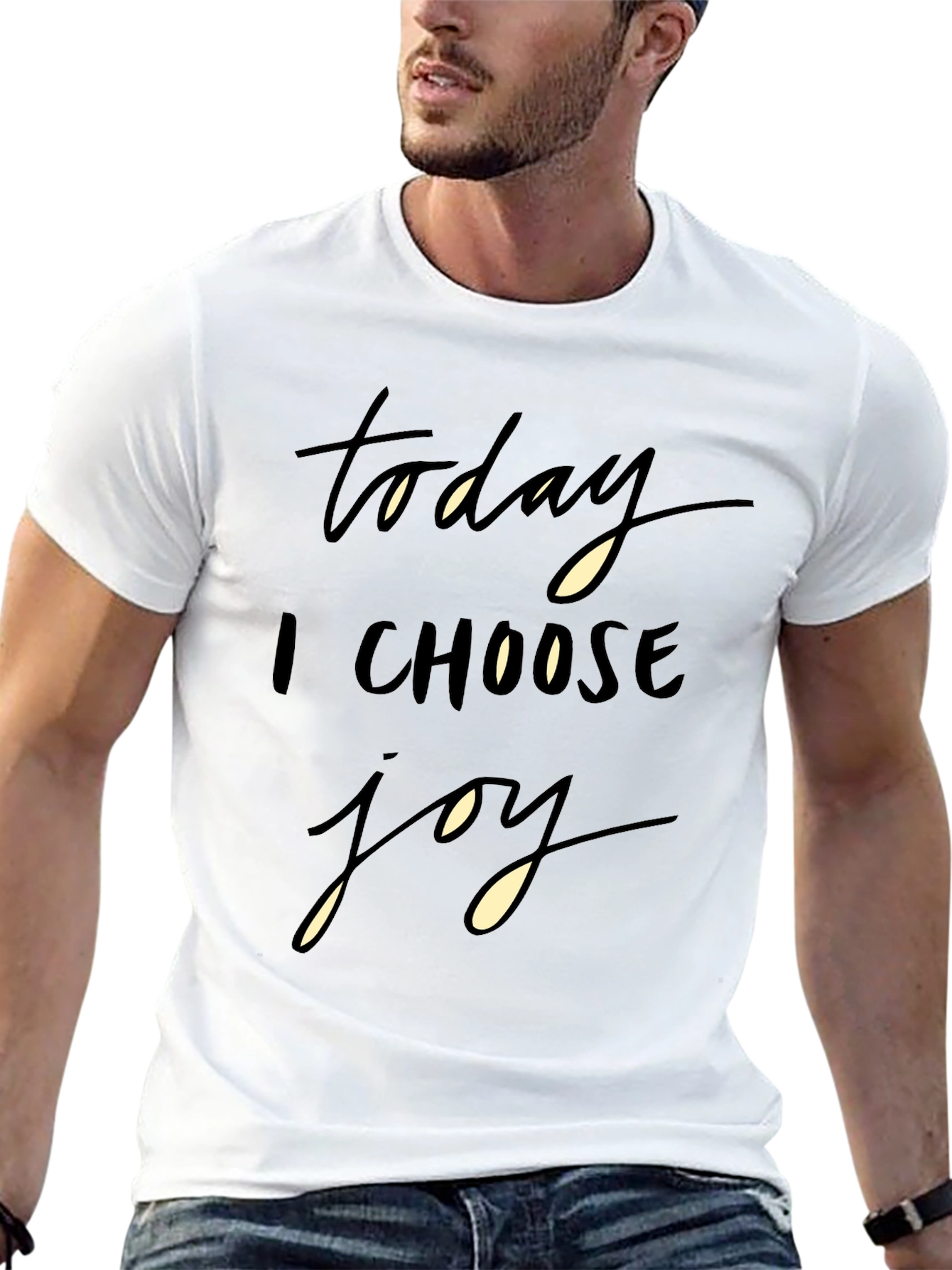 Today I Choose Joy Black Graphic Tee
