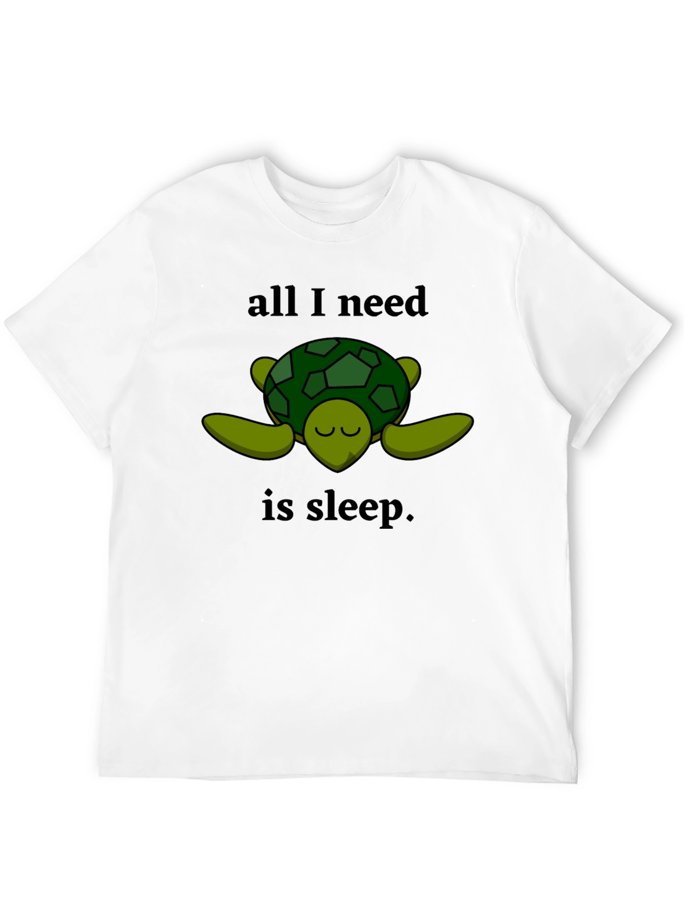 All I Need is Sleep Turtle Graphic T-Shirt