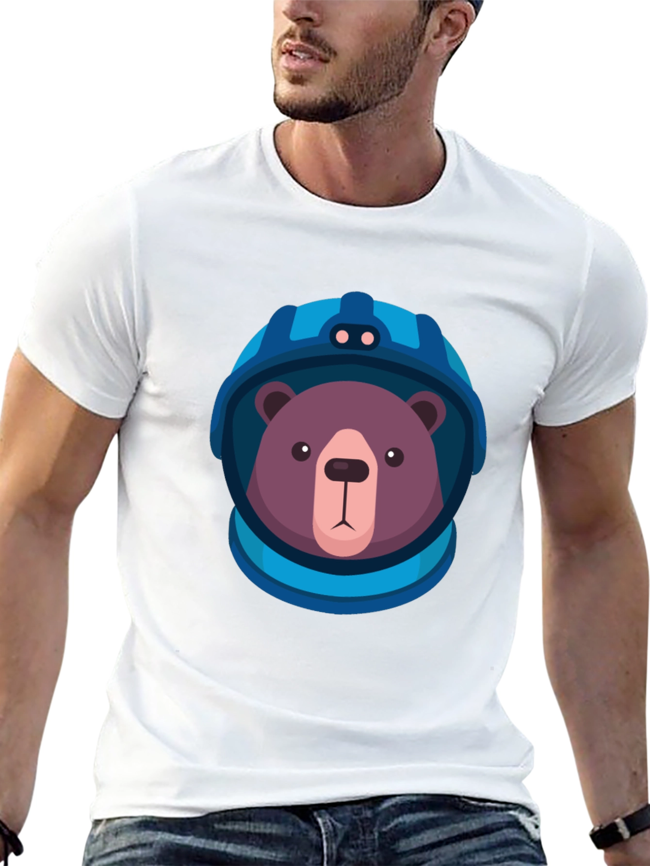 Bear Astronaut Graphic Tee