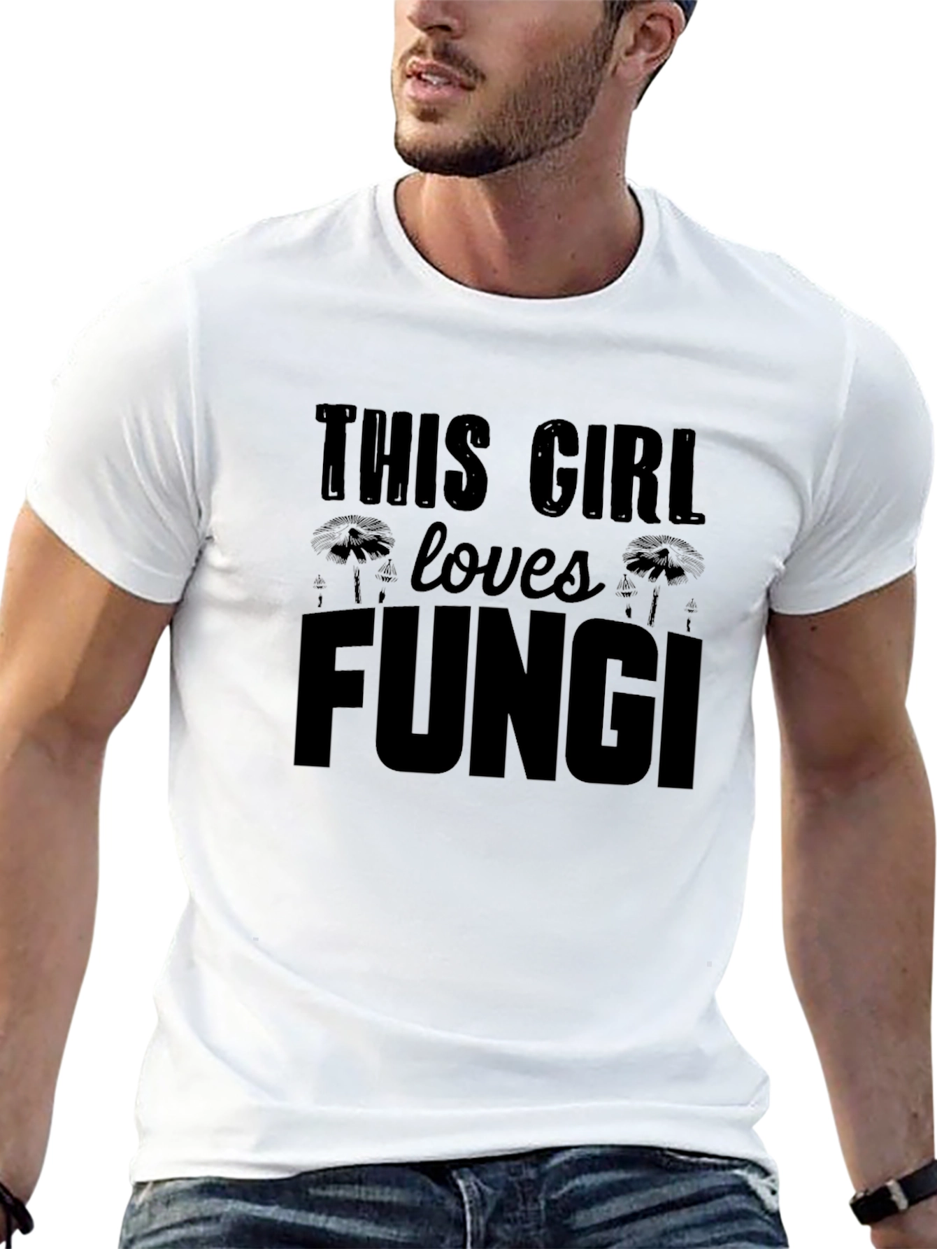 This Girl Loves Fungi T-Shirt - Funny Mushroom Tee