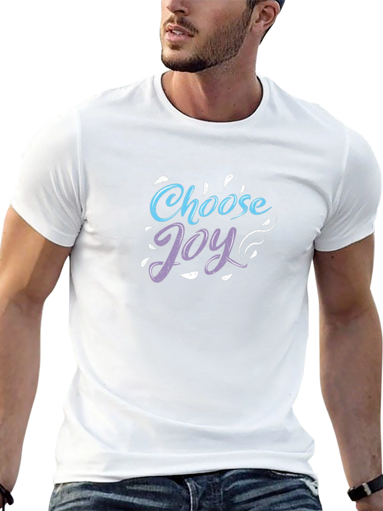 Choose Joy Graphic Tee - Stylish Comfort