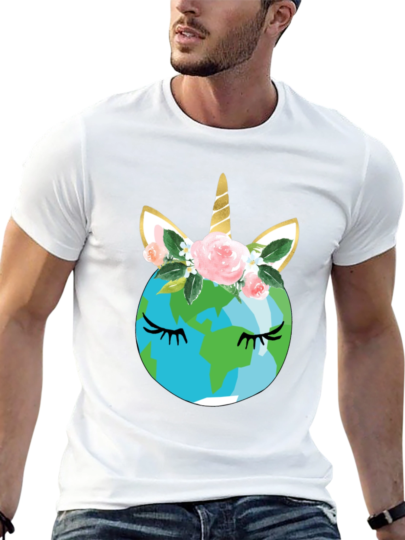 Earth Unicorn T-Shirt - Black