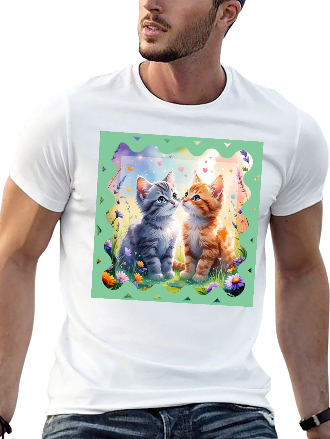 Cute Kitten Tee - Loveable Cat Design