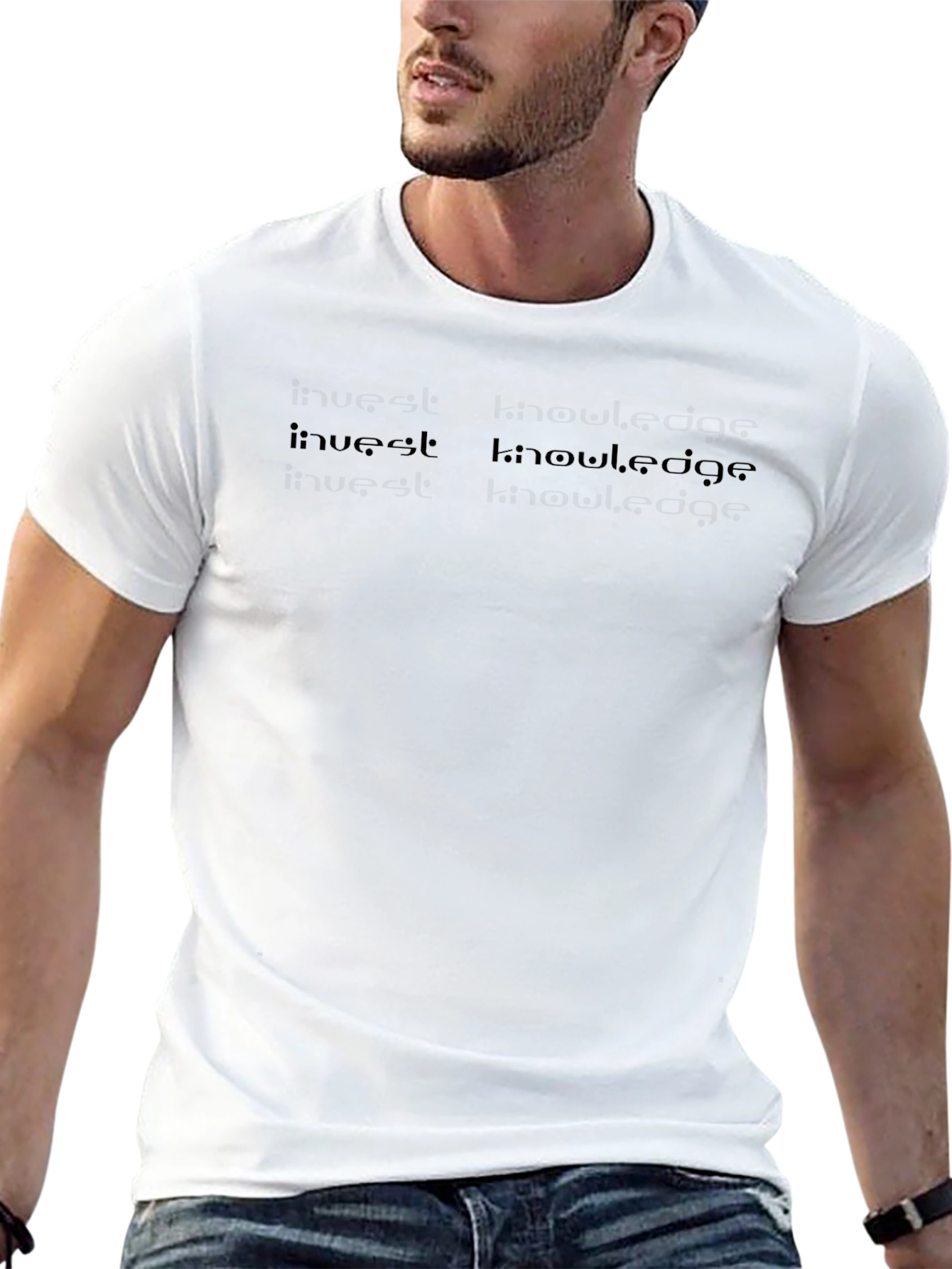 Invest Knowledge Black T-Shirt