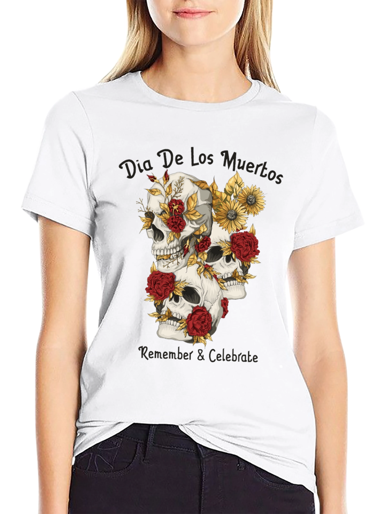 Dia De Los Muertos Skull T-Shirt