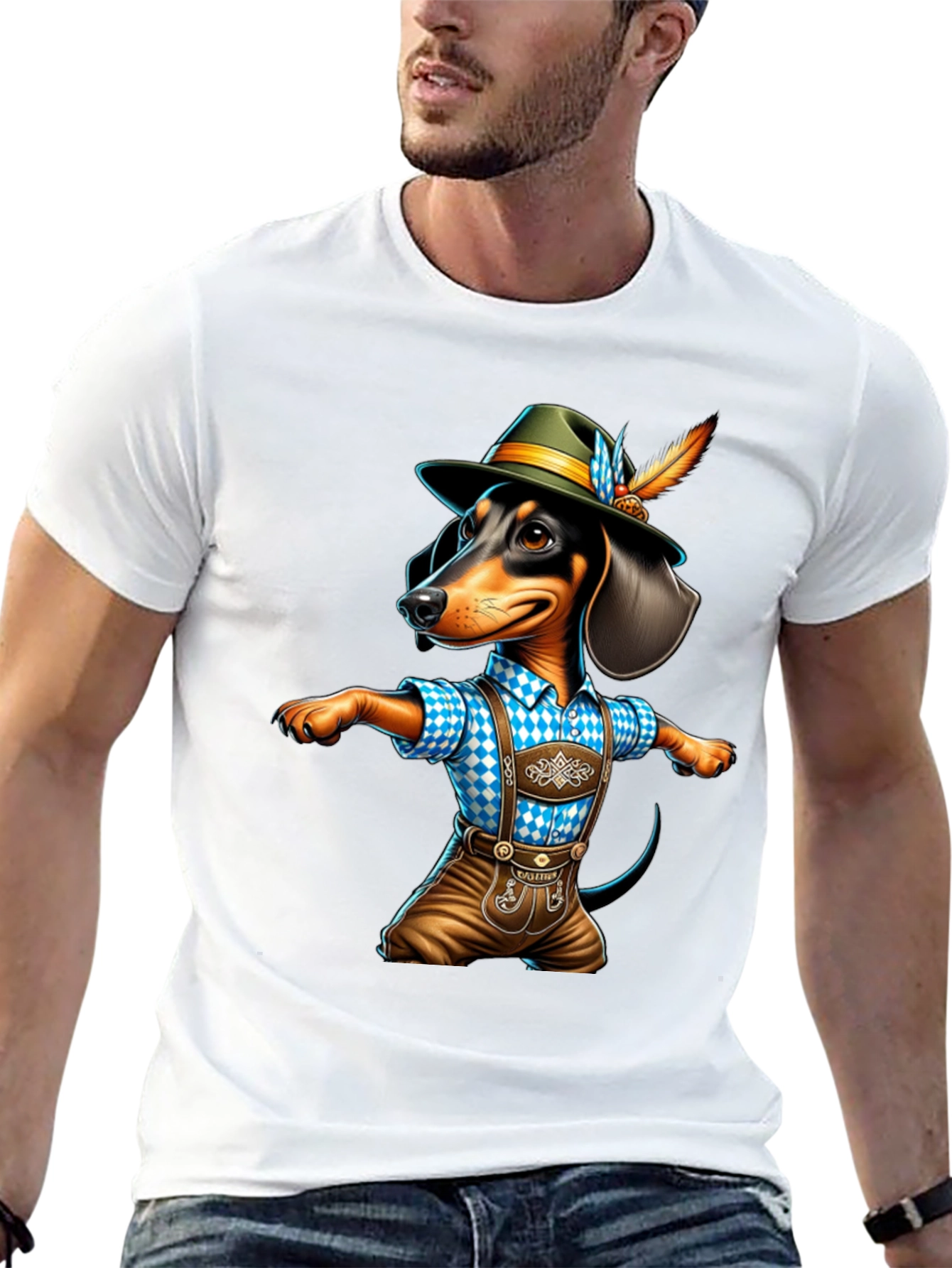 Oktoberfest Dachshund T-Shirt - Bavarian Sausage Dog Tee