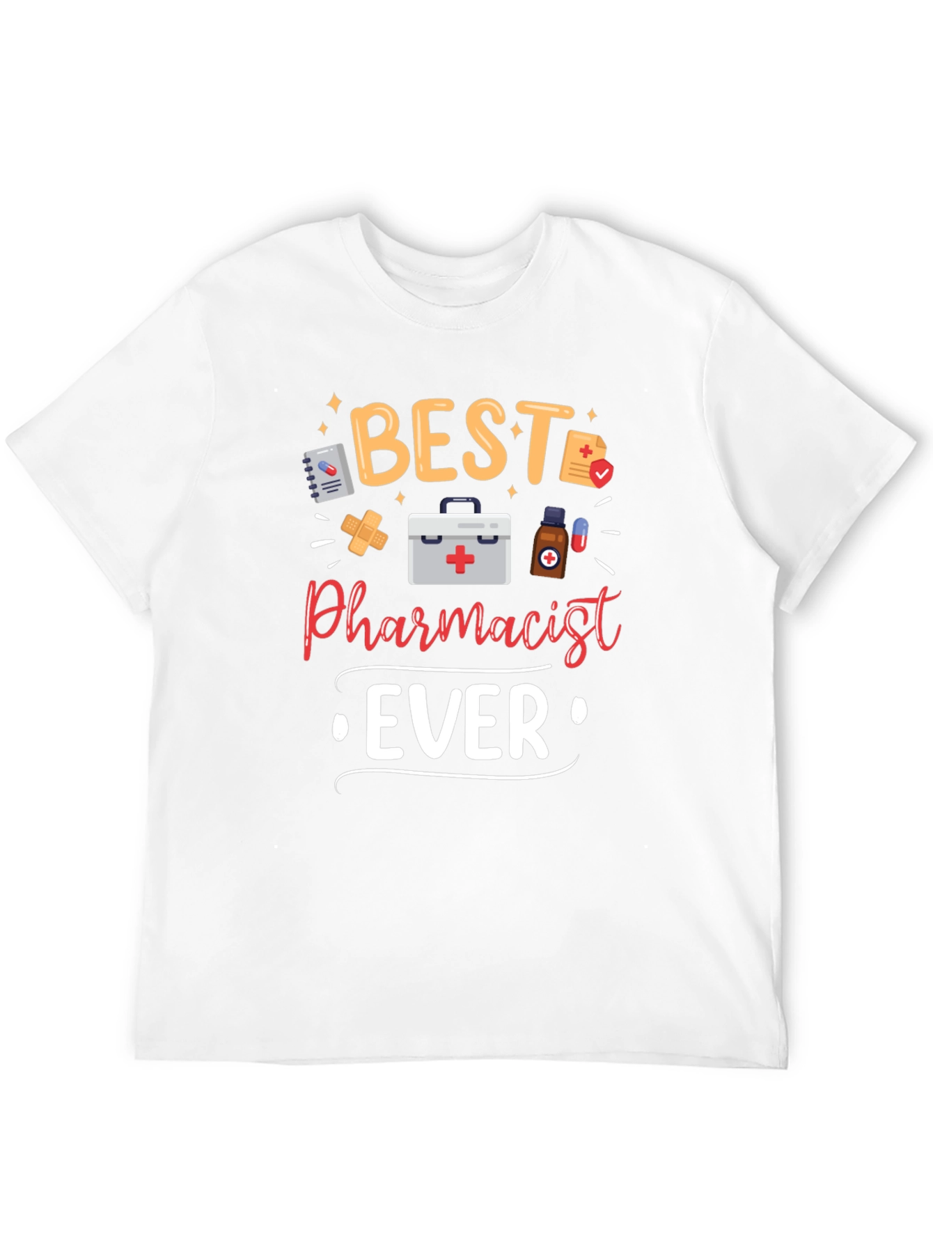 Best Pharmacist Ever Graphic Tee - Black