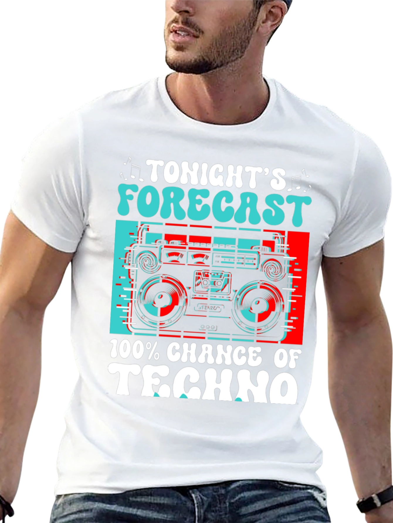 Tonights Forecast: 100% Chance of Techno T-Shirt