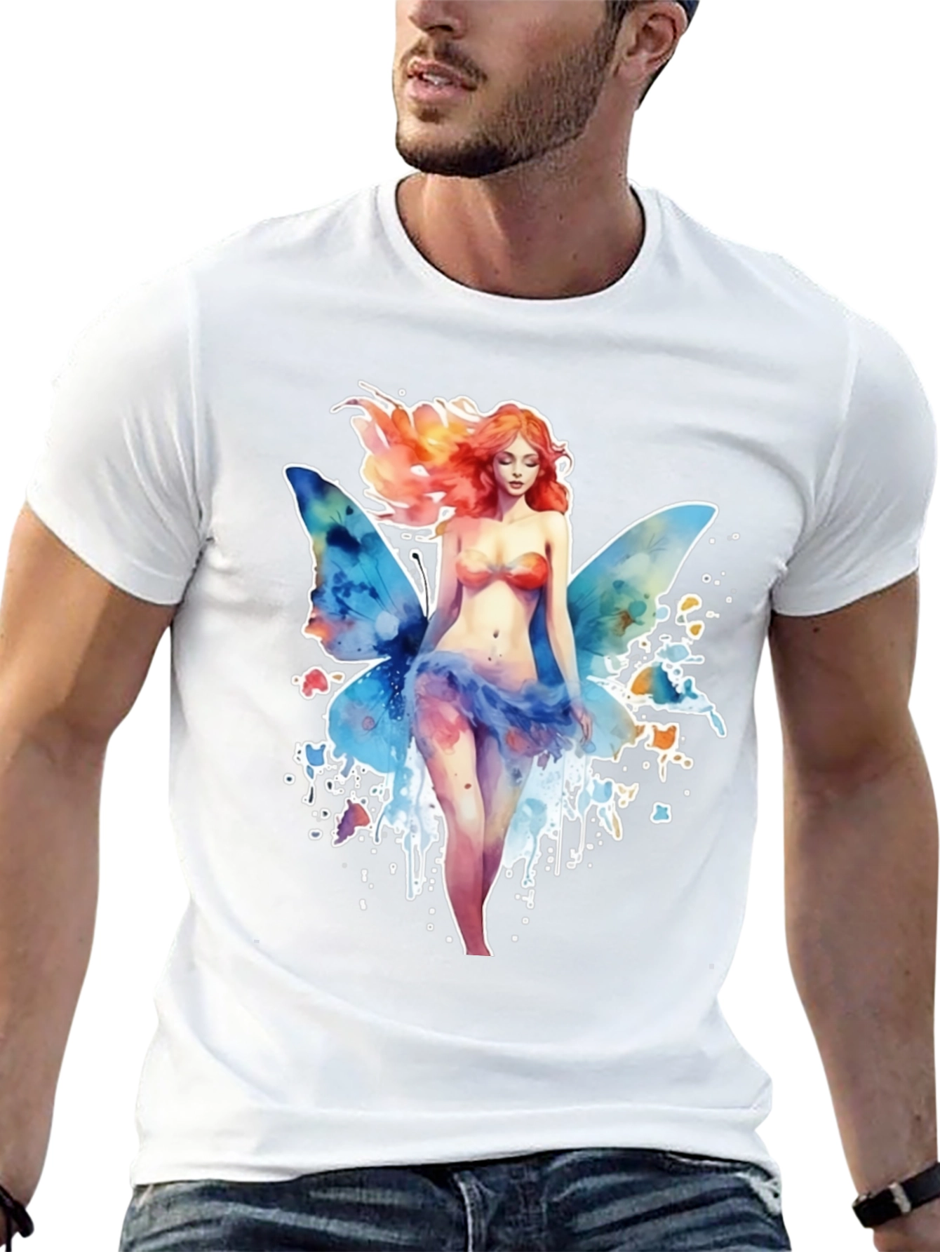 Fairy Watercolor Graphic T-Shirt
