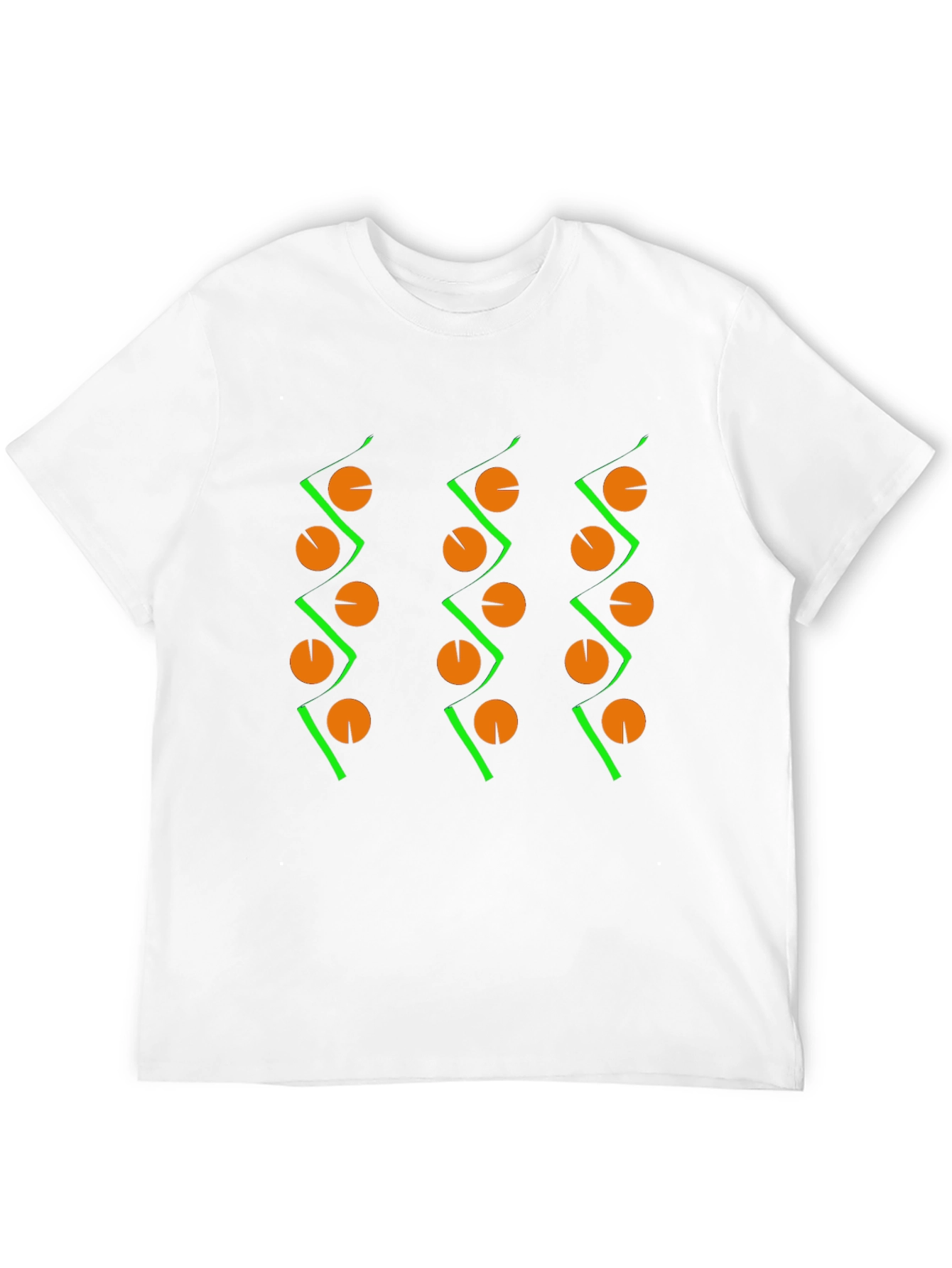 Abstract Geometric Pattern Black T-Shirt