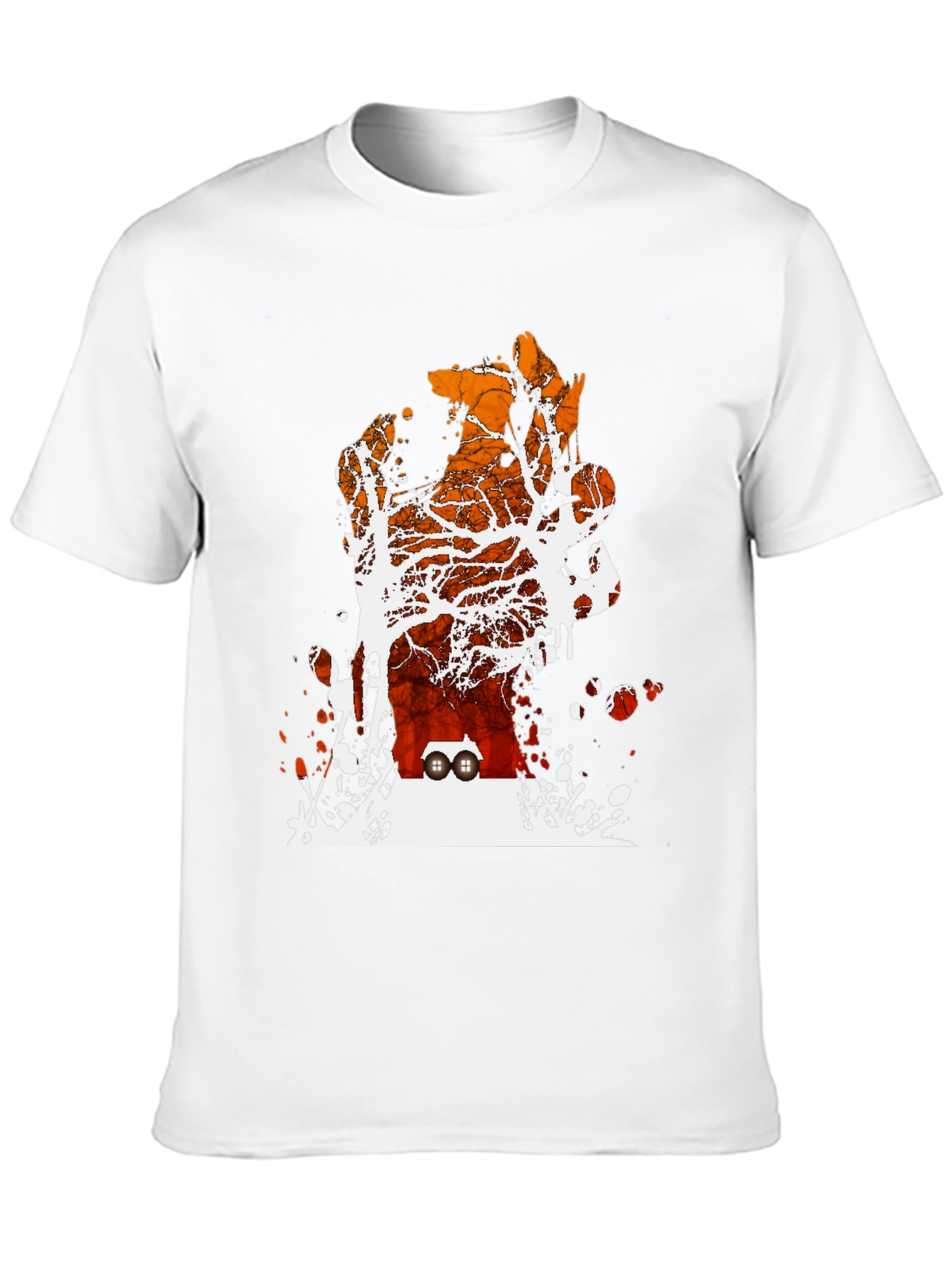 Sunset Trees Graphic T-Shirt - Black