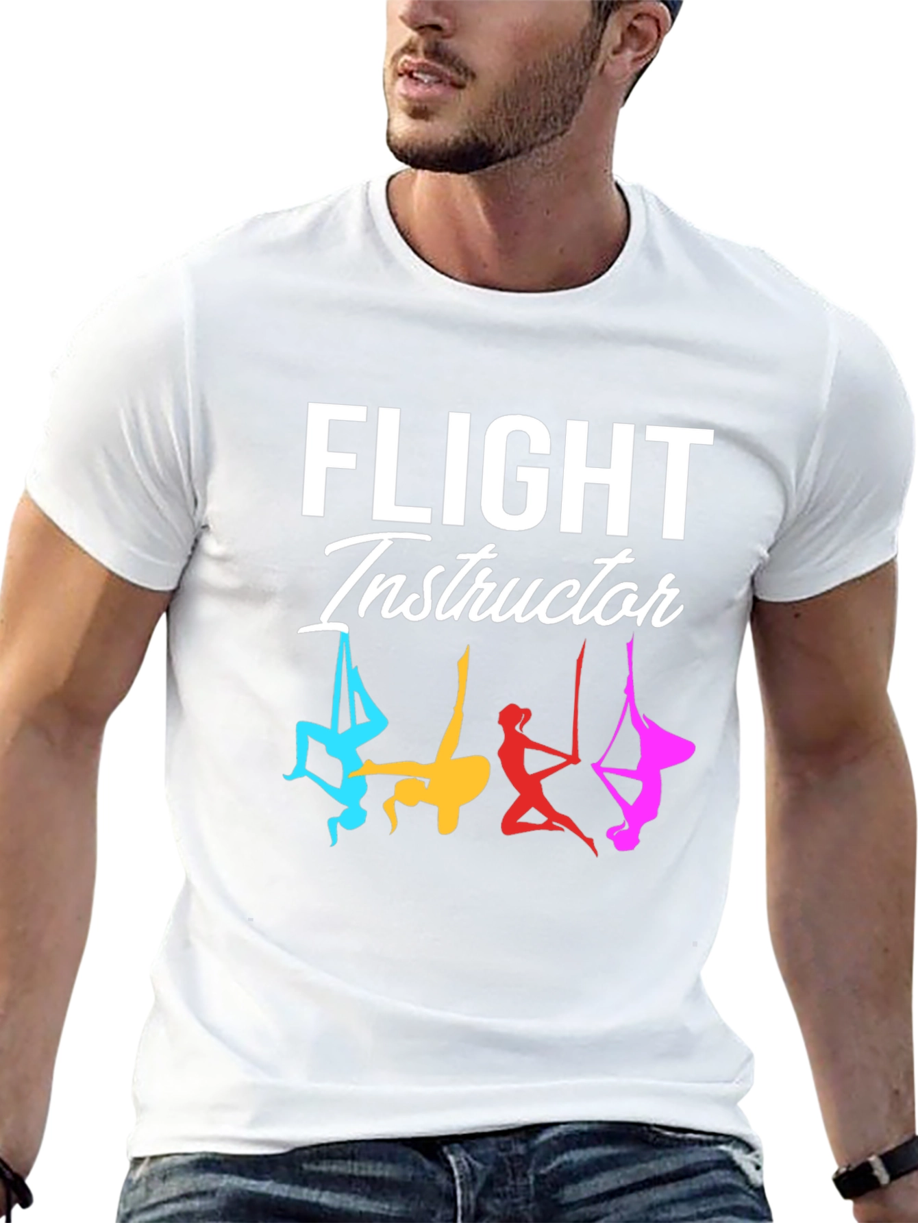 Flight Instructor T-Shirt Aerial Silks Design