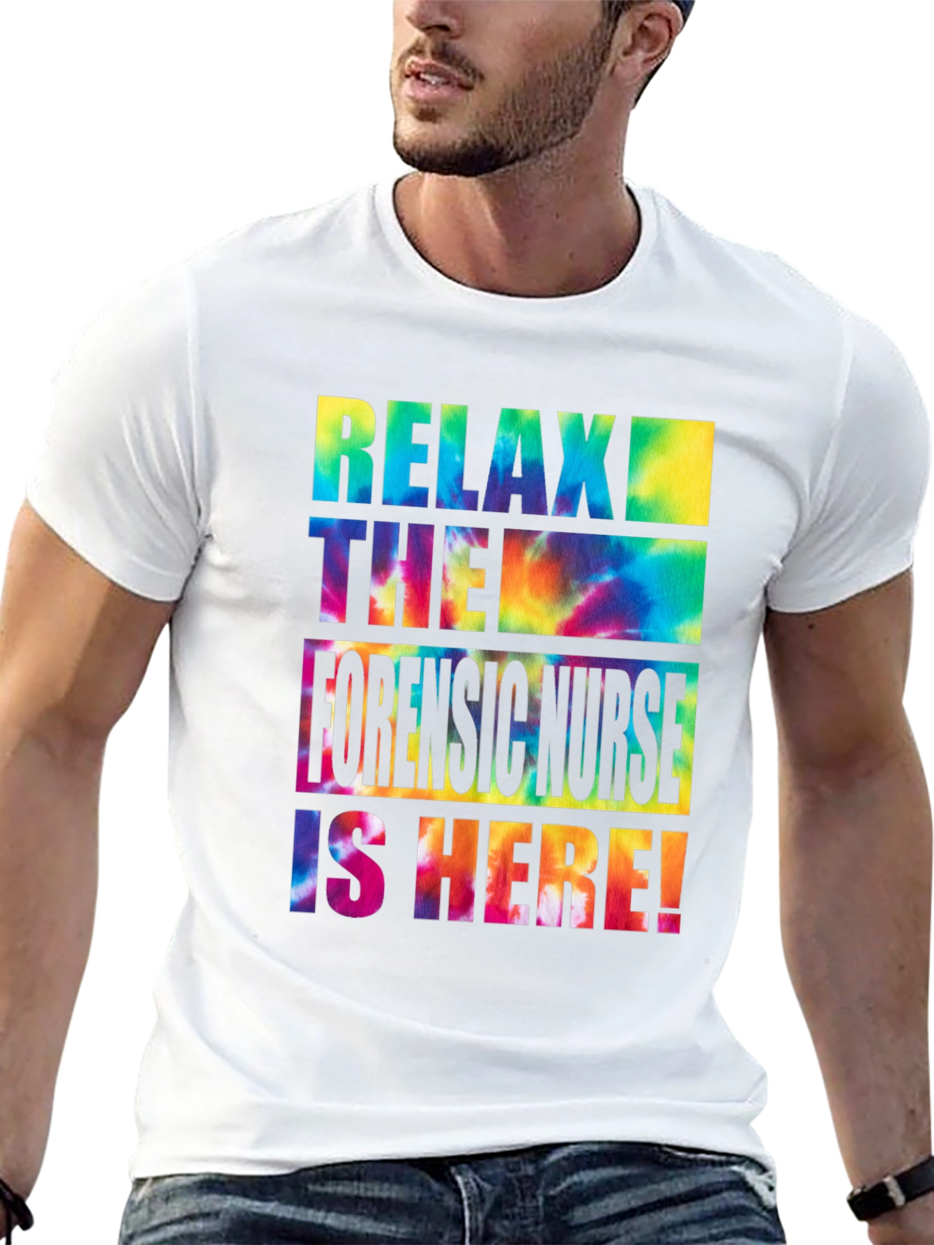 Relax Forensic Nurse Tie Dye T-Shirt